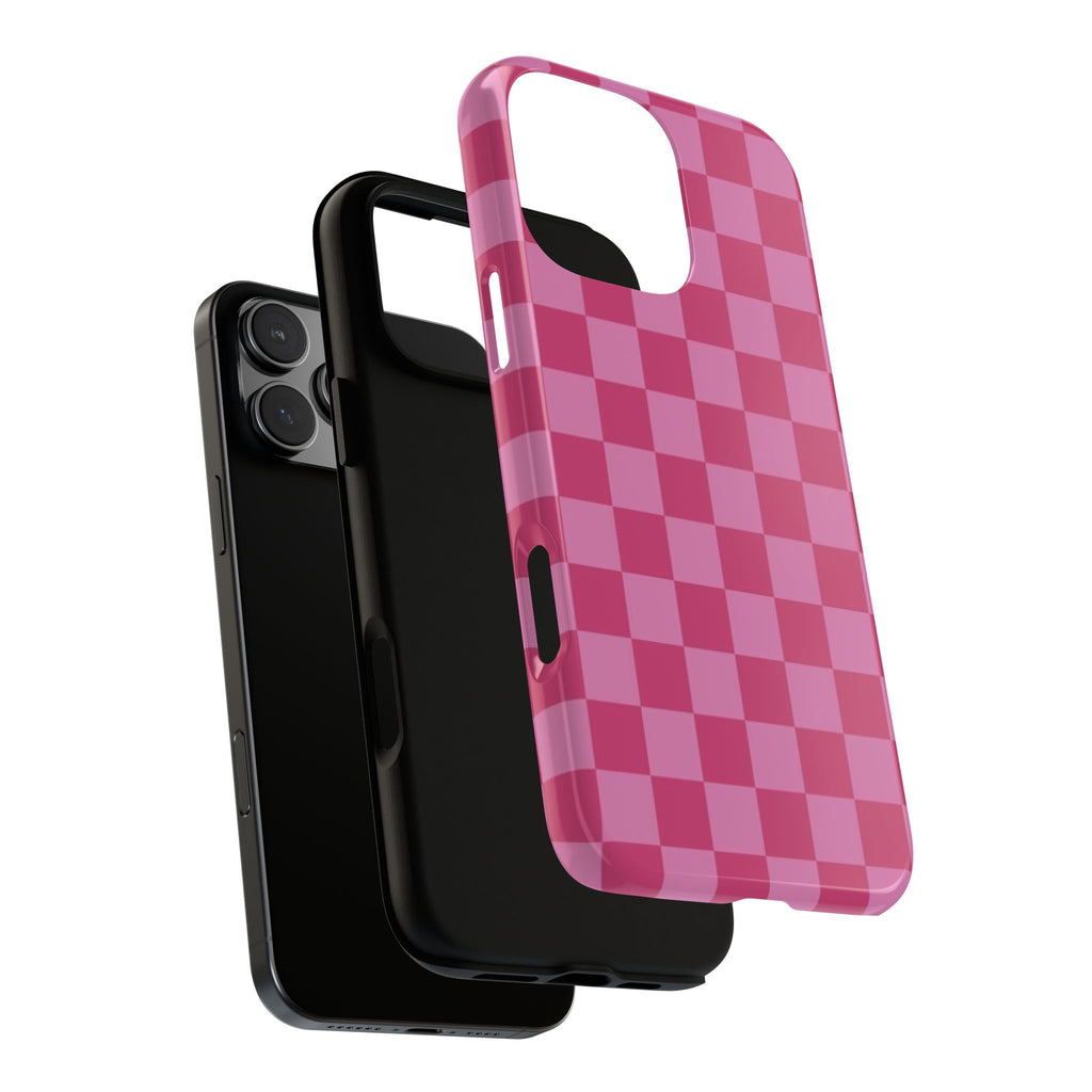 Barbie Pink Checkers - Durable Protective iPhone Cover