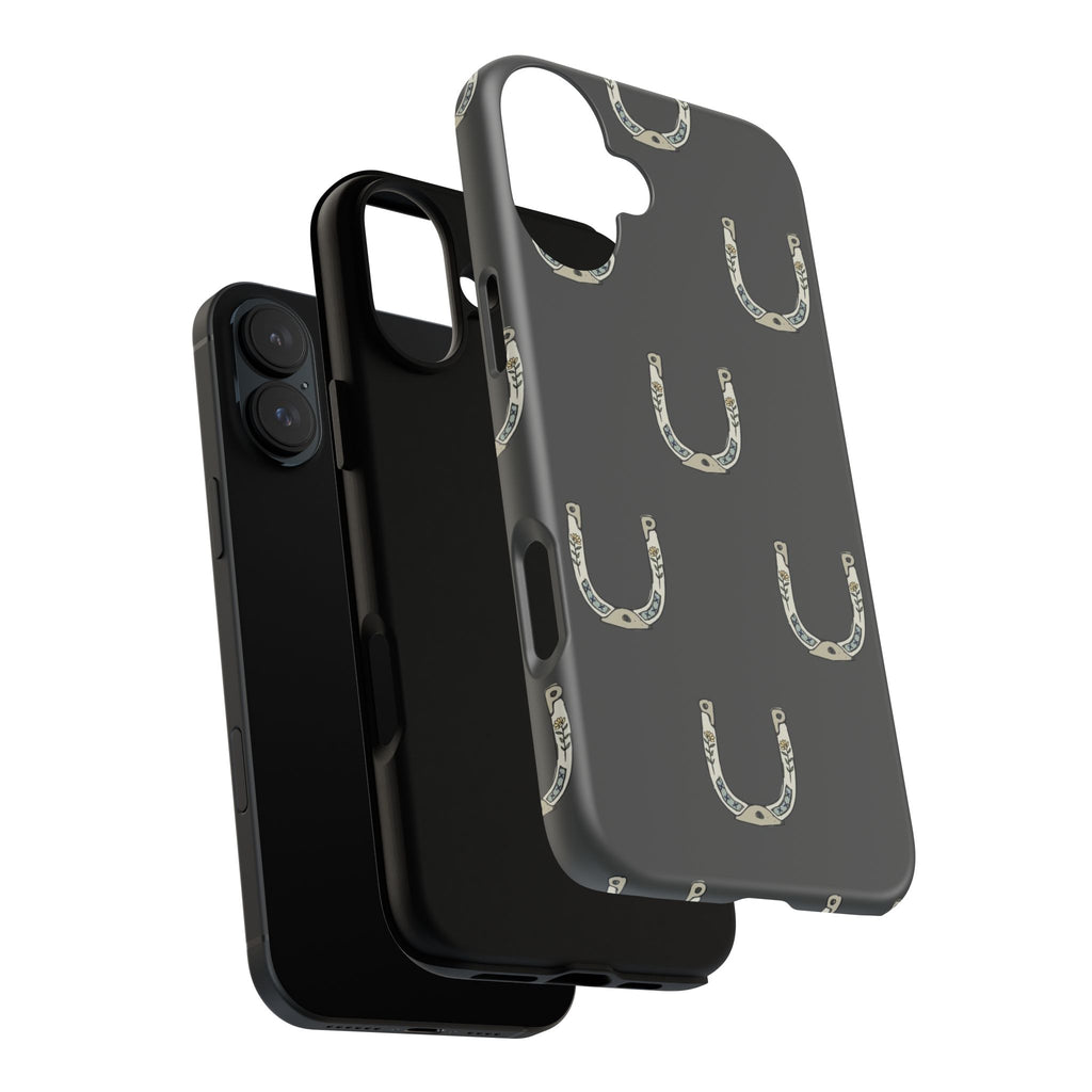 Lucky Horseshoe  — Lucky Rustic Grey iPhone Cover