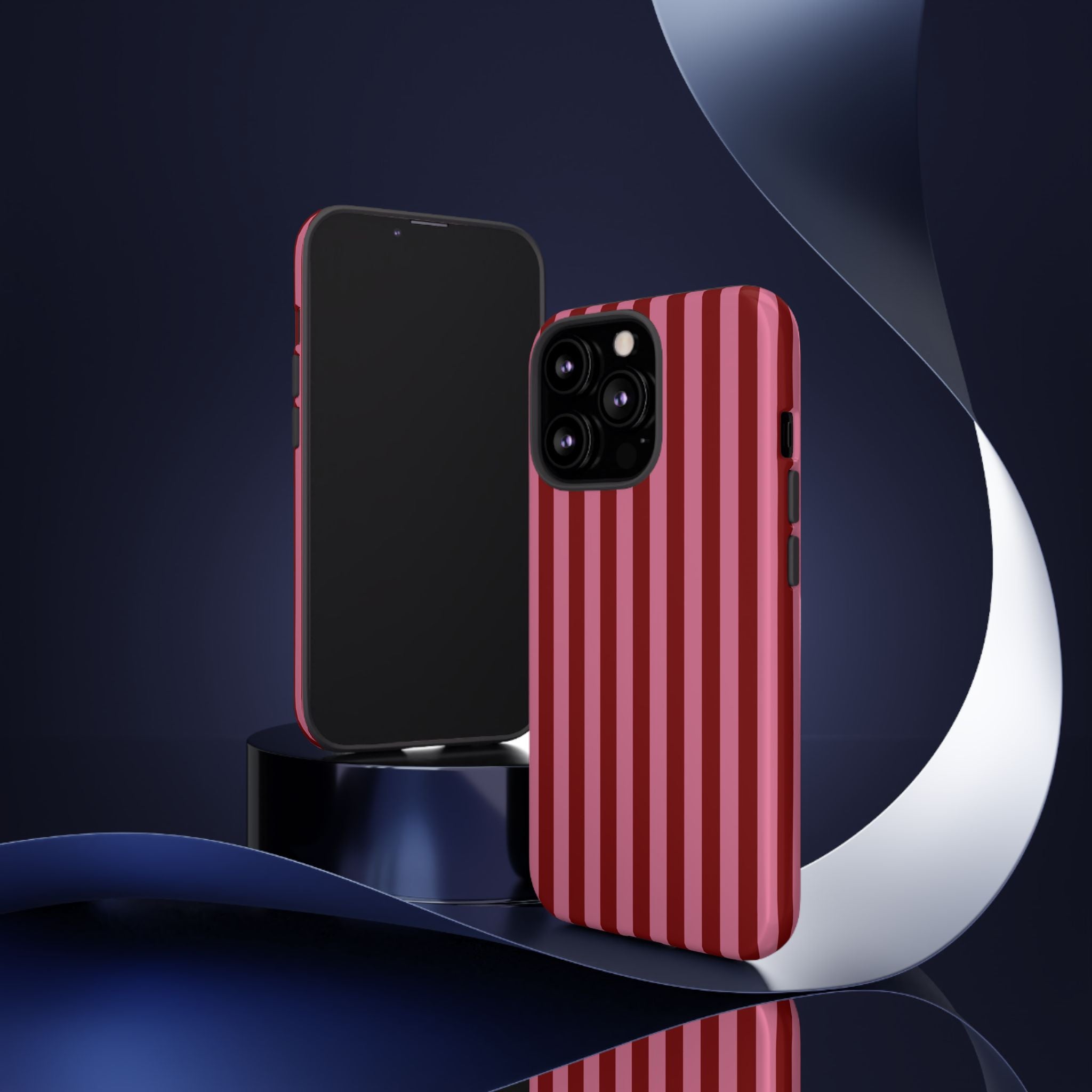 Ruby Red Stripes Case | Tough Phone Case