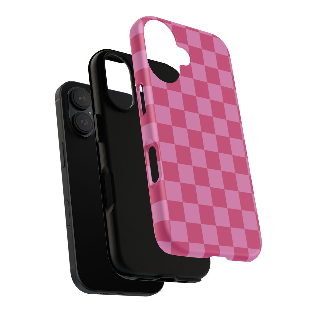 Barbie Pink Checkers - Durable Protective iPhone Cover