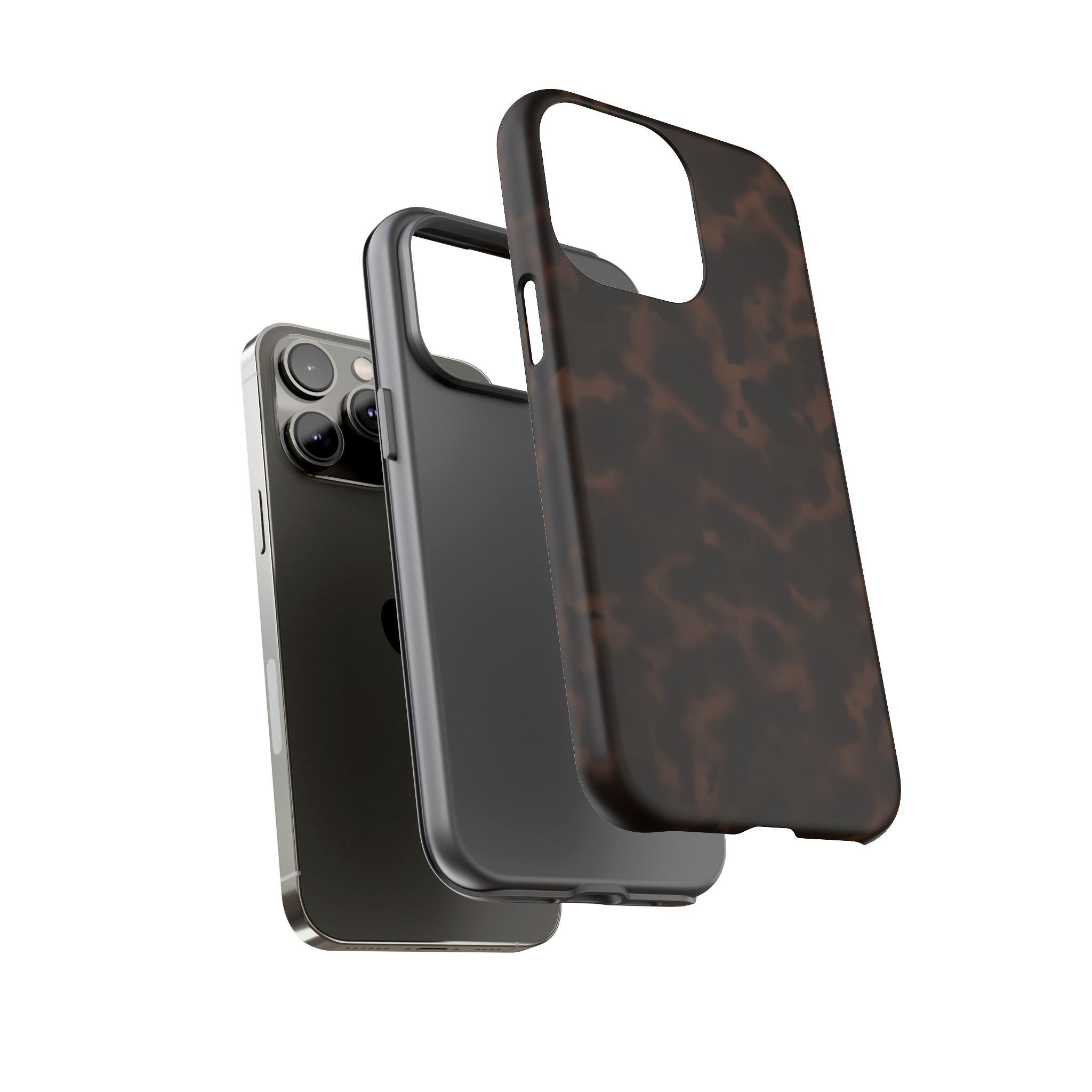 Tortie Brown — Dark Tortoiseshell Protective Cover
