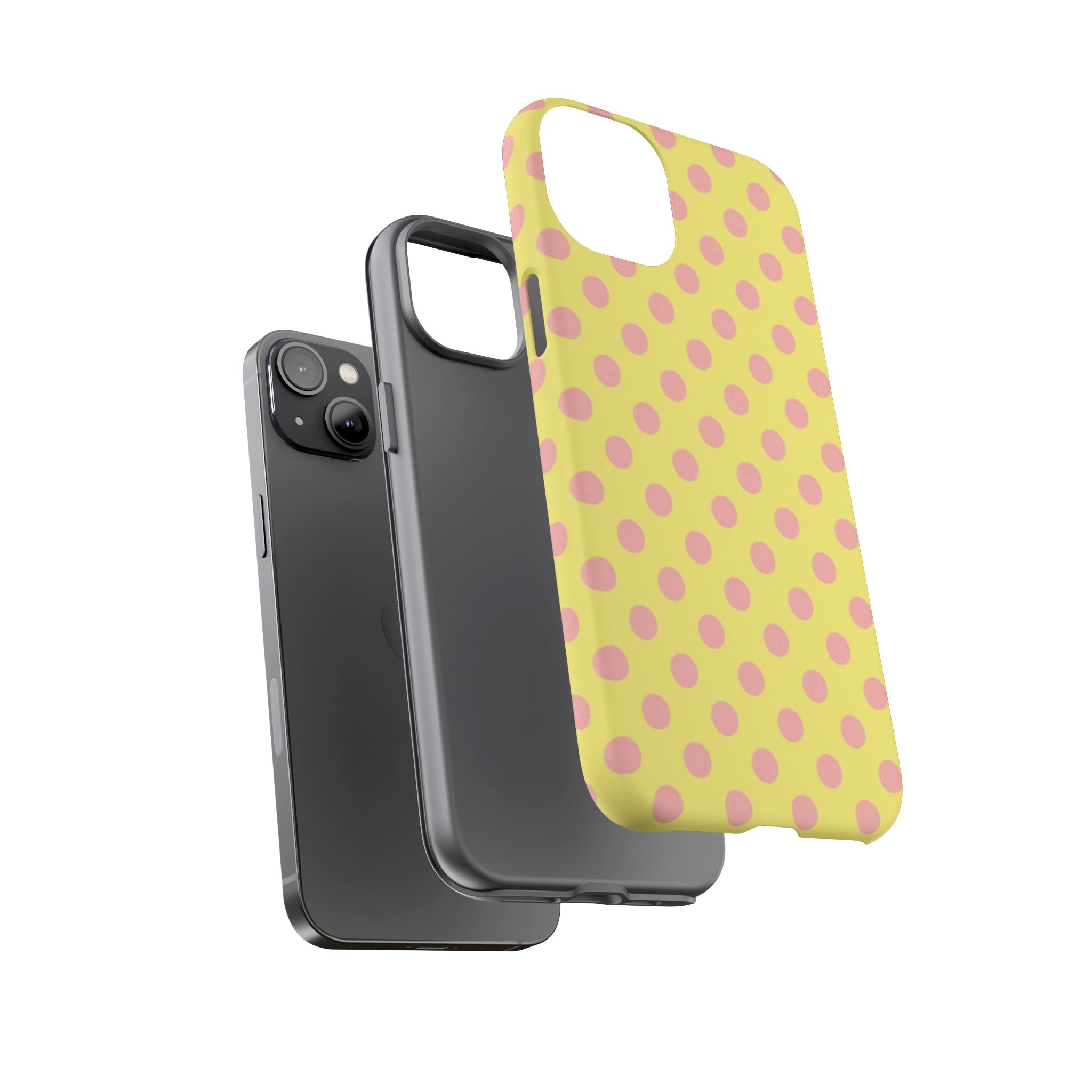 Yellow Polka Dot Phone Case — Cute Pink Dot Tough Case