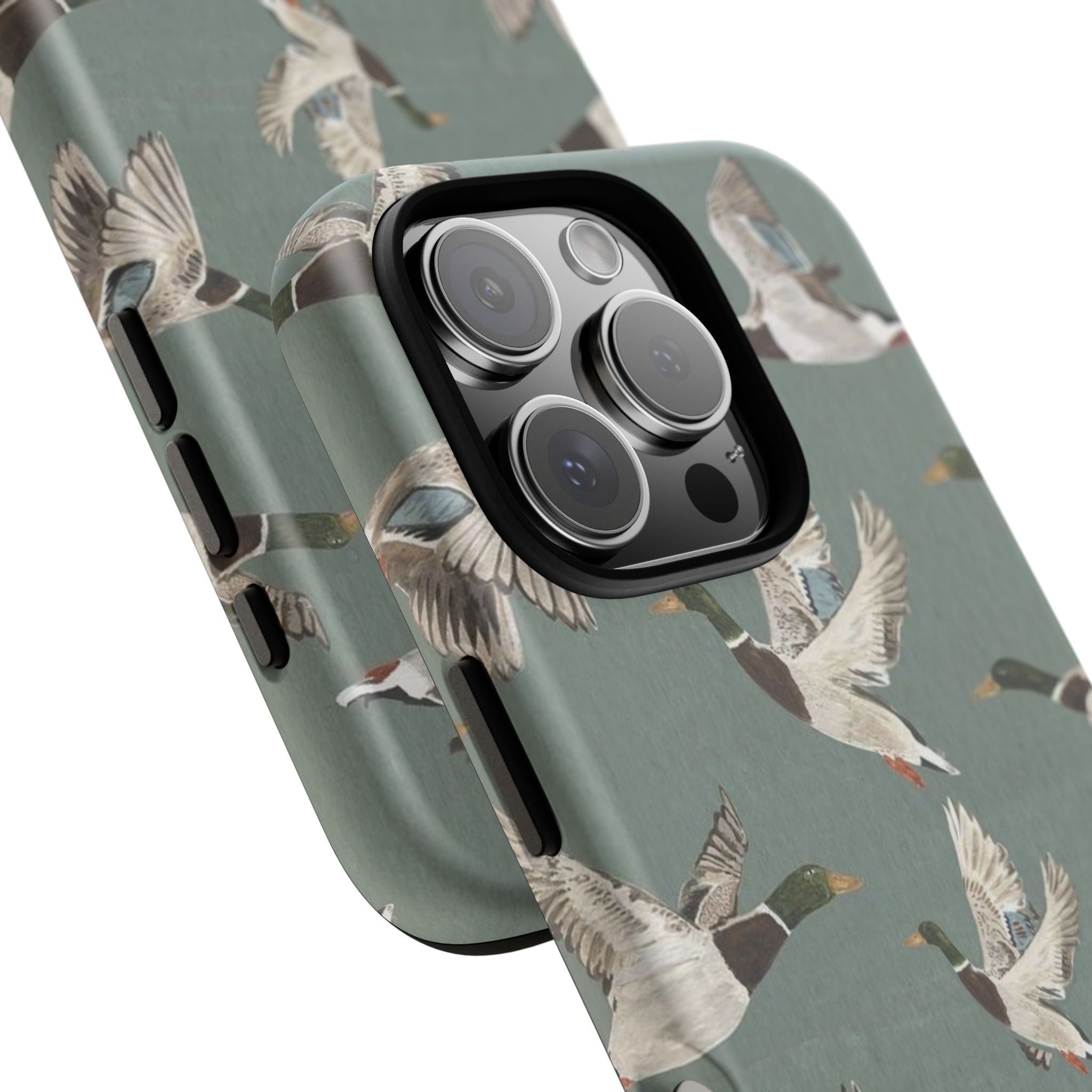 Mallard Ducks Pattern — Protective Bird Print iPhone Cover