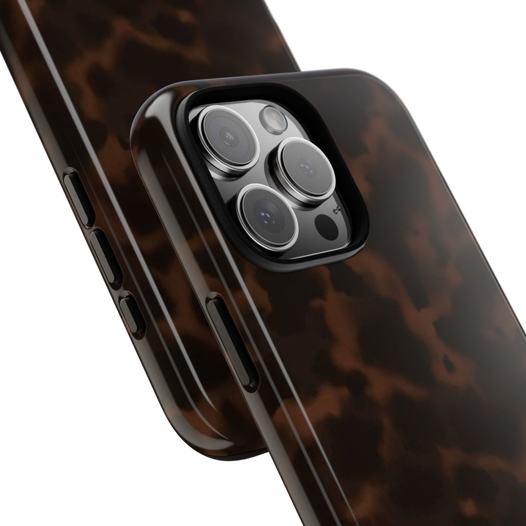 Tortie Brown — Dark Tortoiseshell Protective Cover