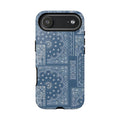 Blue Bandana Tough Phone Case — Rugged Protective iPhone Cover