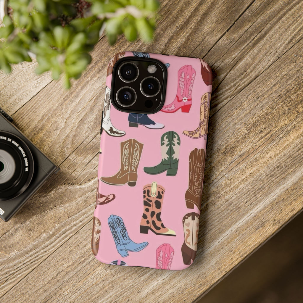 Pink Cowboy Boots  — Pink Western Boot iPhone Case