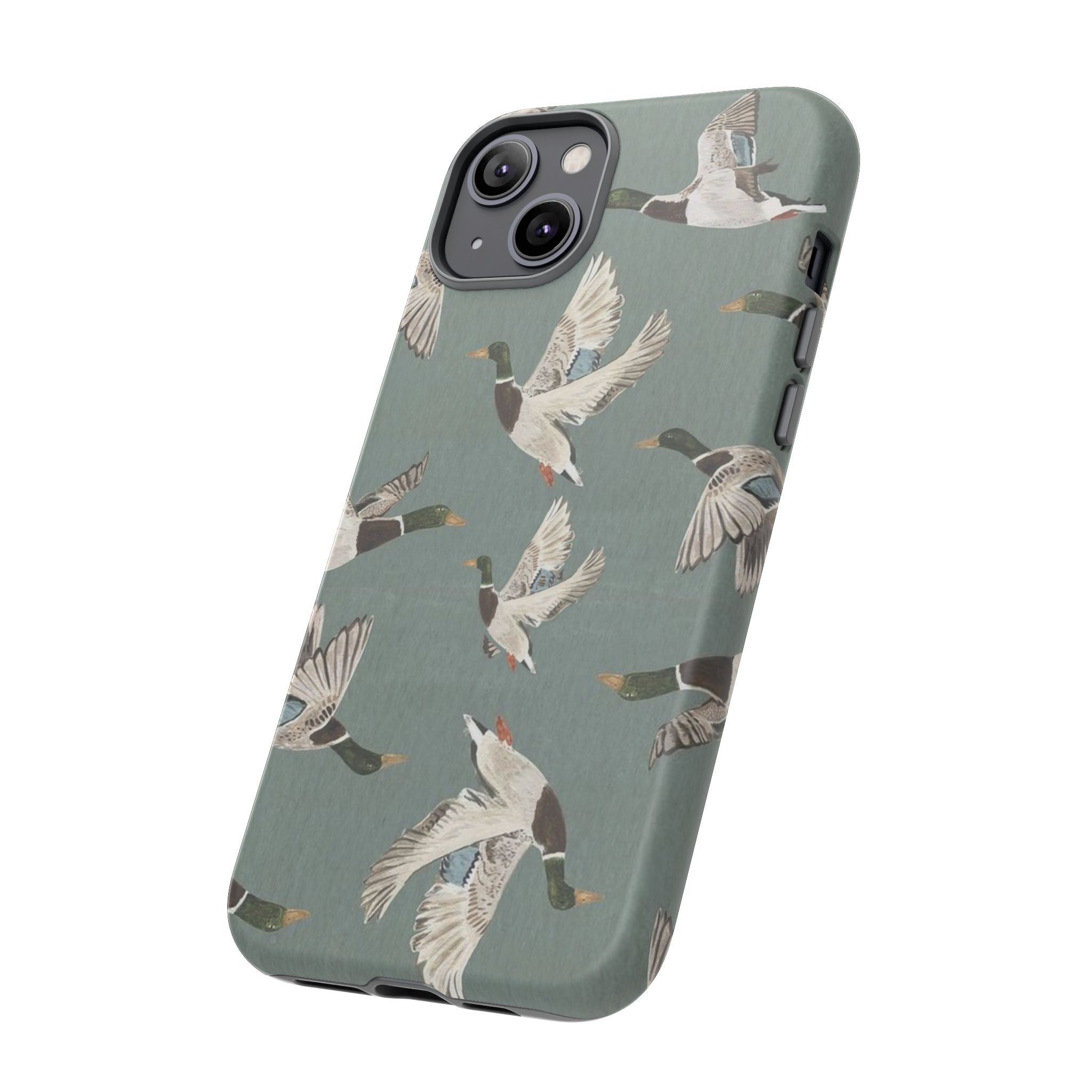Mallard Ducks Pattern — Protective Bird Print iPhone Cover