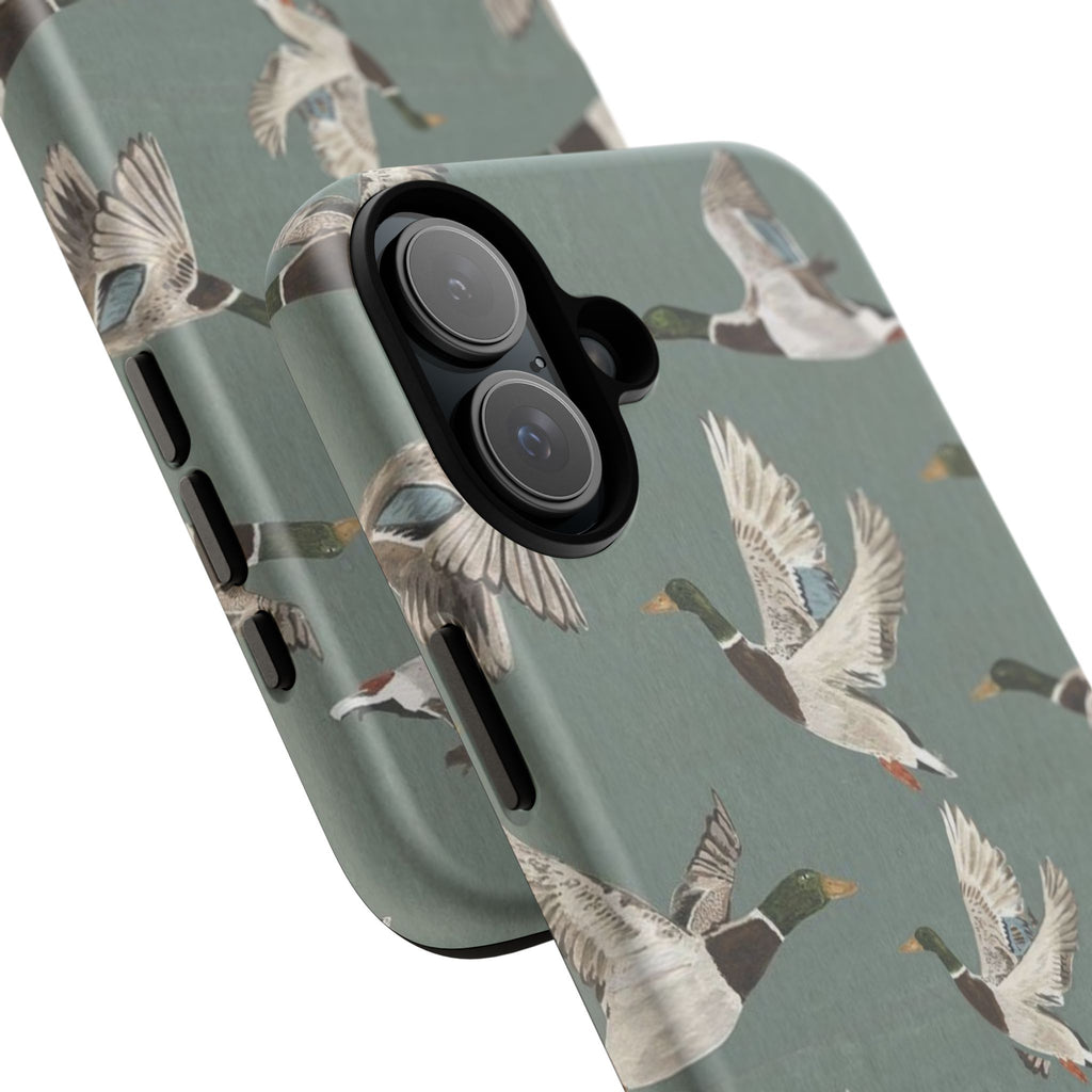 Mallard Ducks Pattern — Protective Bird Print iPhone Cover