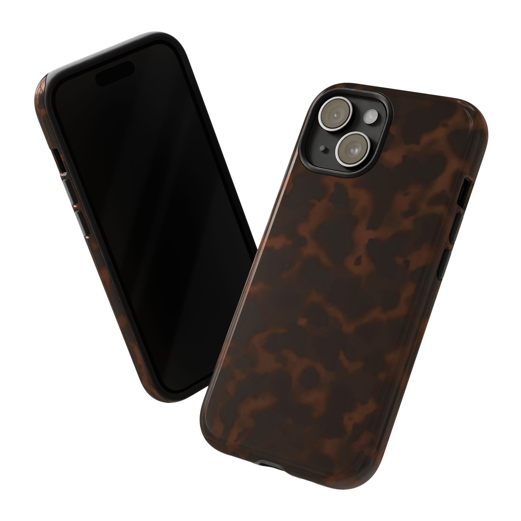 Tortie Brown — Dark Tortoiseshell Protective Cover