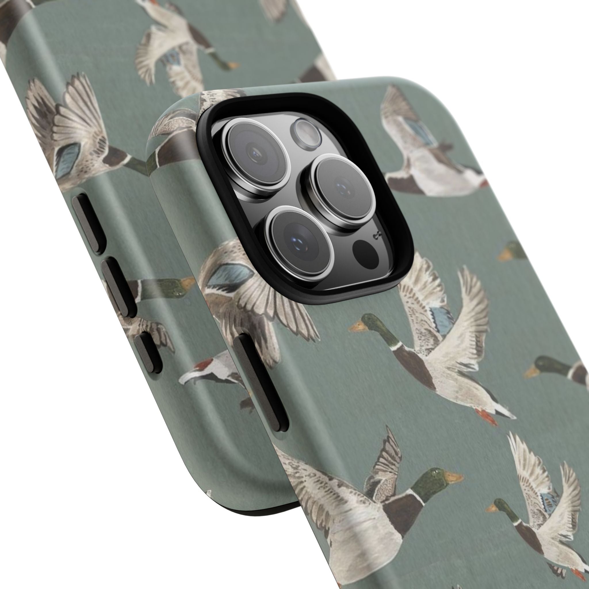 Mallard Ducks Pattern — Protective Bird Print iPhone Cover