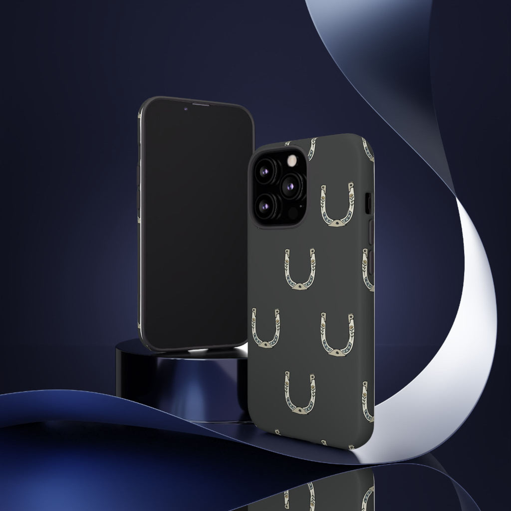 Lucky Horseshoe  — Lucky Rustic Grey iPhone Cover