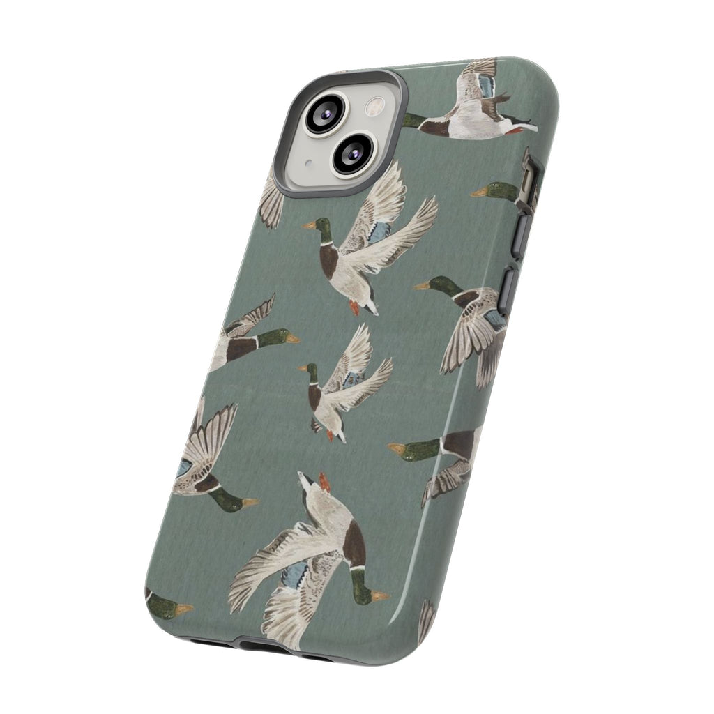Mallard Ducks Pattern — Protective Bird Print iPhone Cover