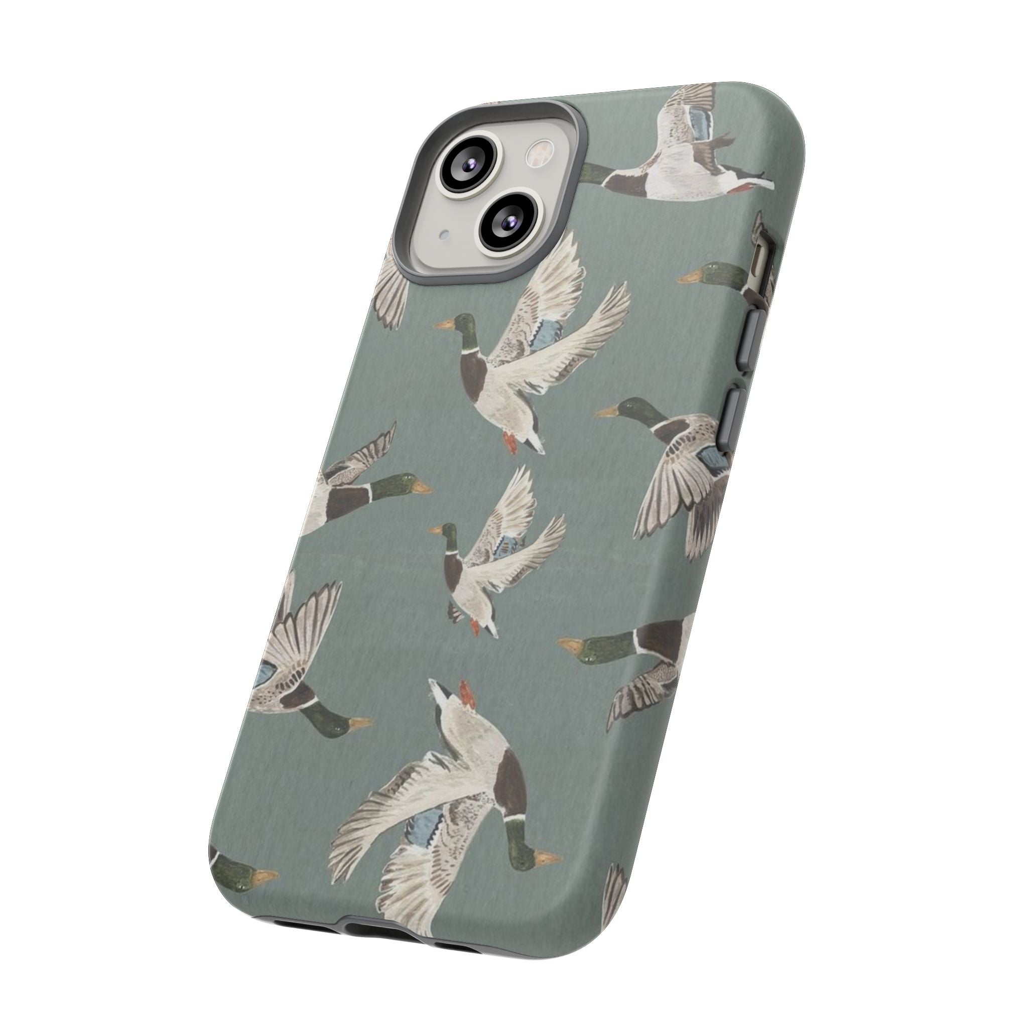 Mallard Ducks Pattern — Protective Bird Print iPhone Cover