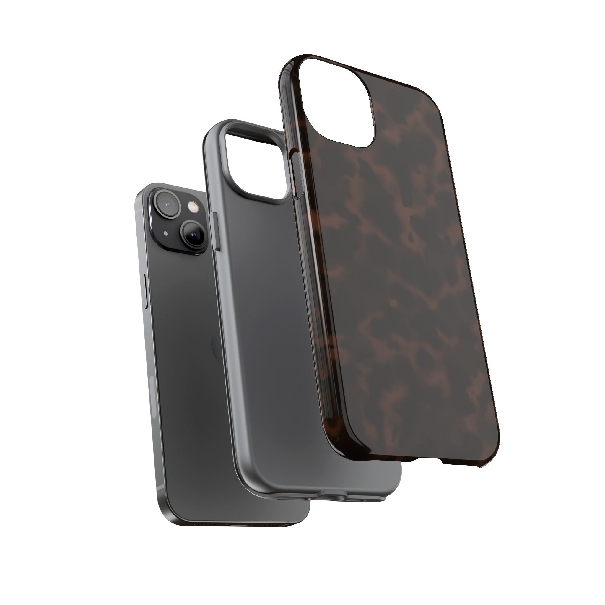 Tortie Brown — Dark Tortoiseshell Protective Cover