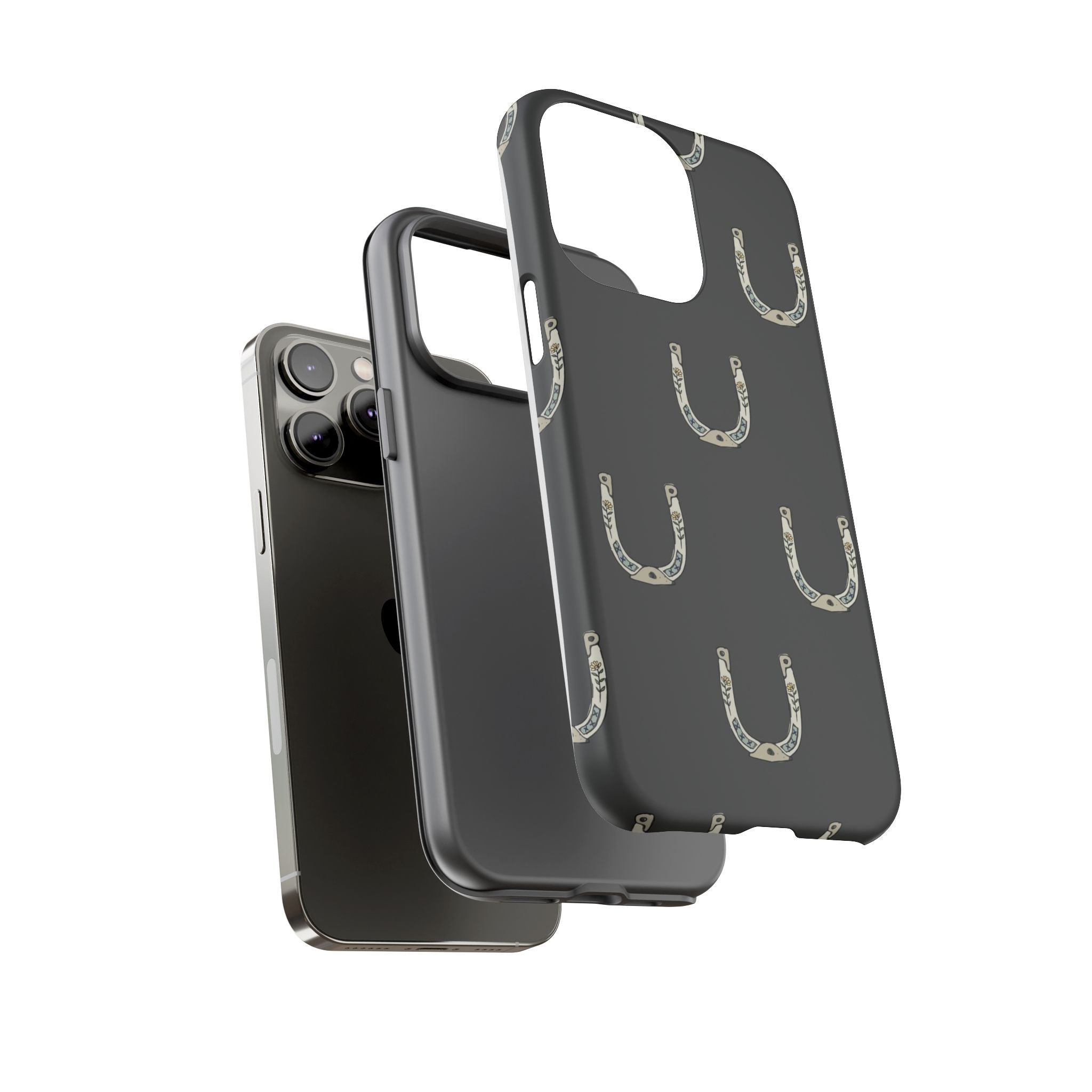 Lucky Horseshoe  — Lucky Rustic Grey iPhone Cover
