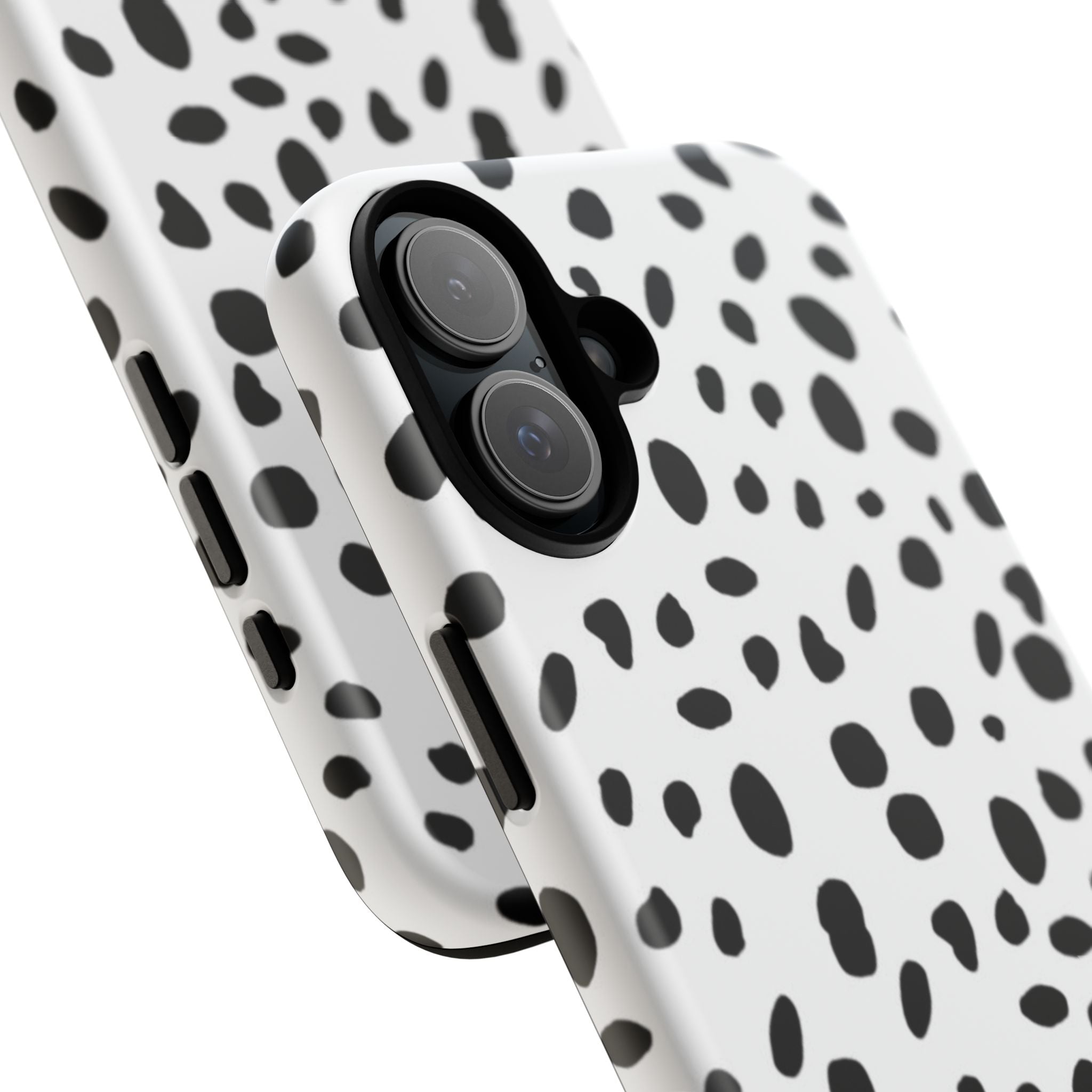 Dalmatian Spot Tough Phone Case — Black & White Protective Cover