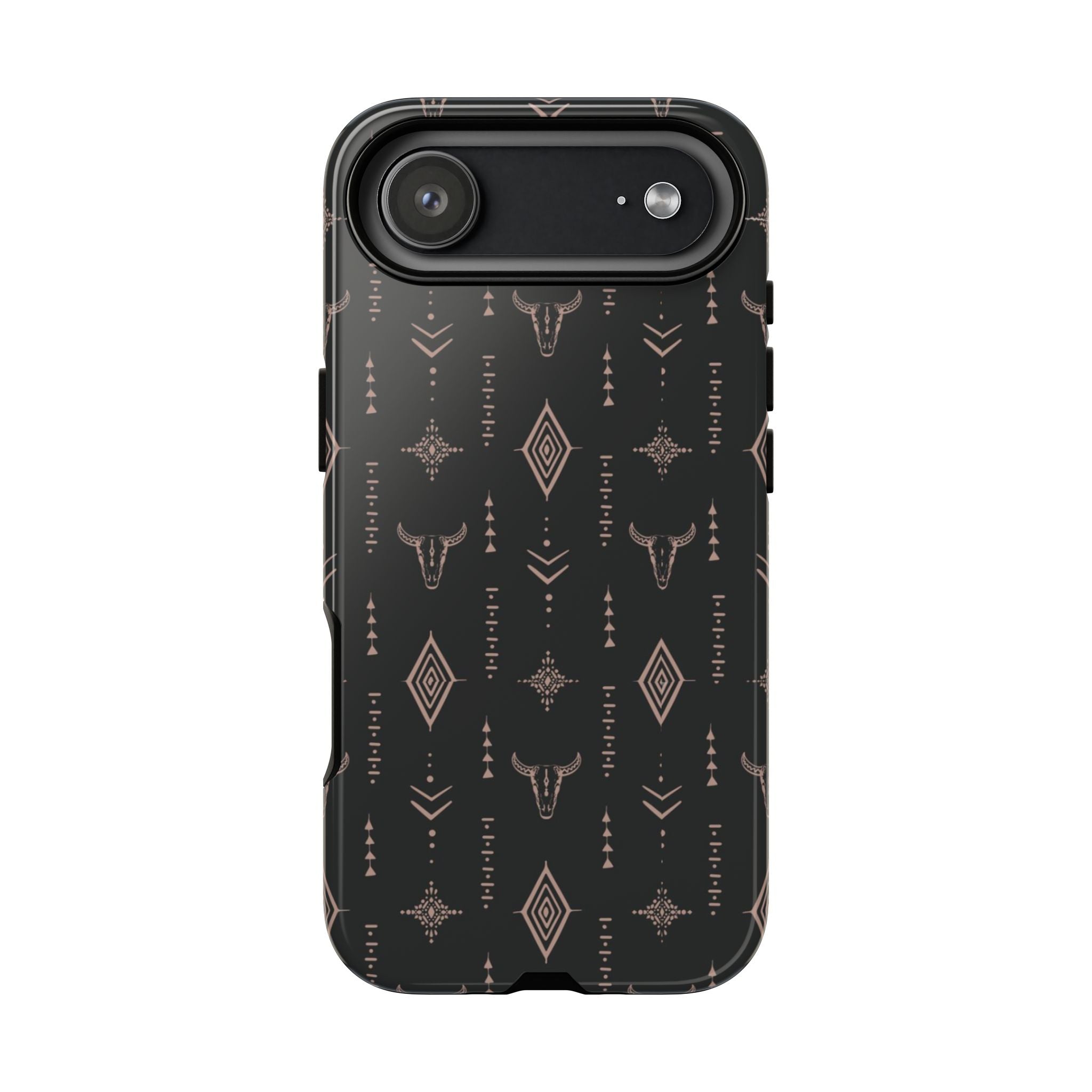 Western Diamond Bull Tough Phone Case — Protective Southwestern Pattern