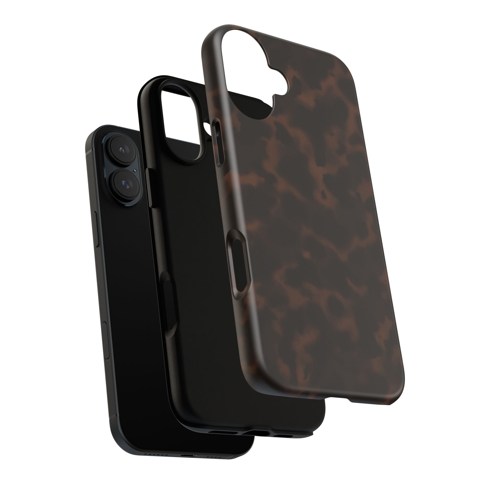 Tortie Brown — Dark Tortoiseshell Protective Cover