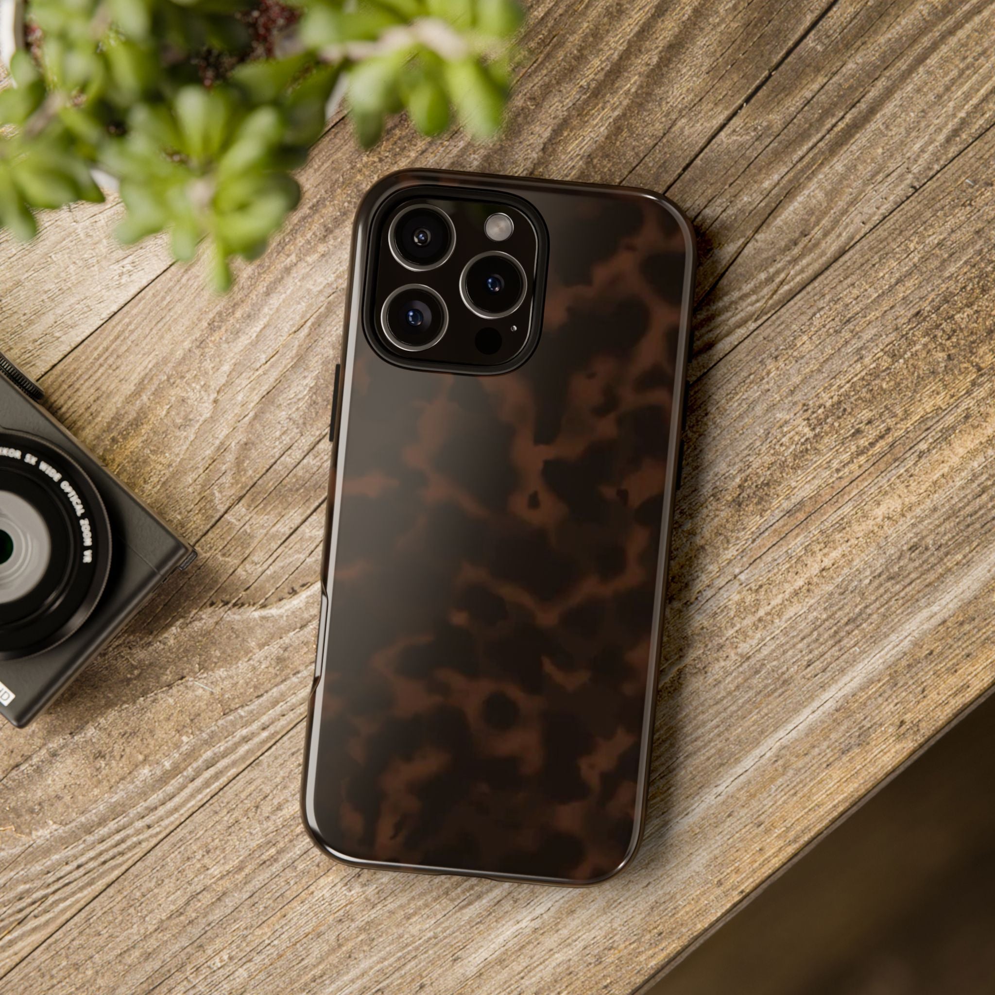 Tortie Brown — Dark Tortoiseshell Protective Cover