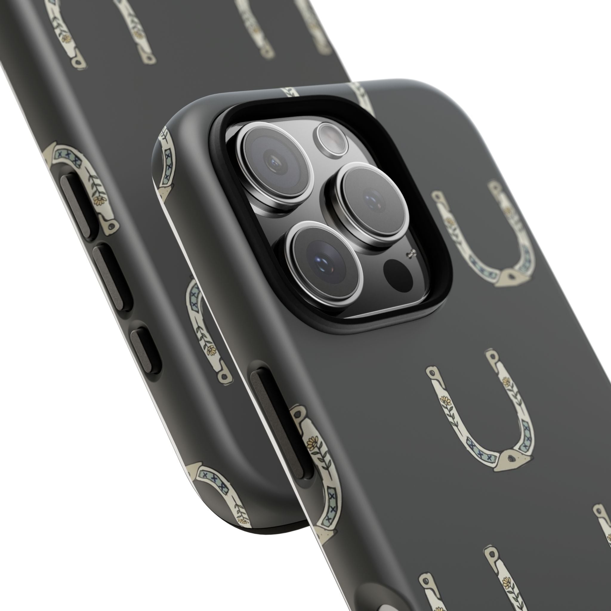 Lucky Horseshoe  — Lucky Rustic Grey iPhone Cover