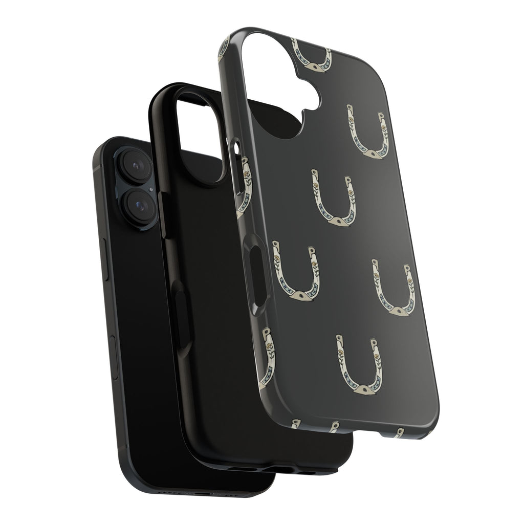 Lucky Horseshoe  — Lucky Rustic Grey iPhone Cover