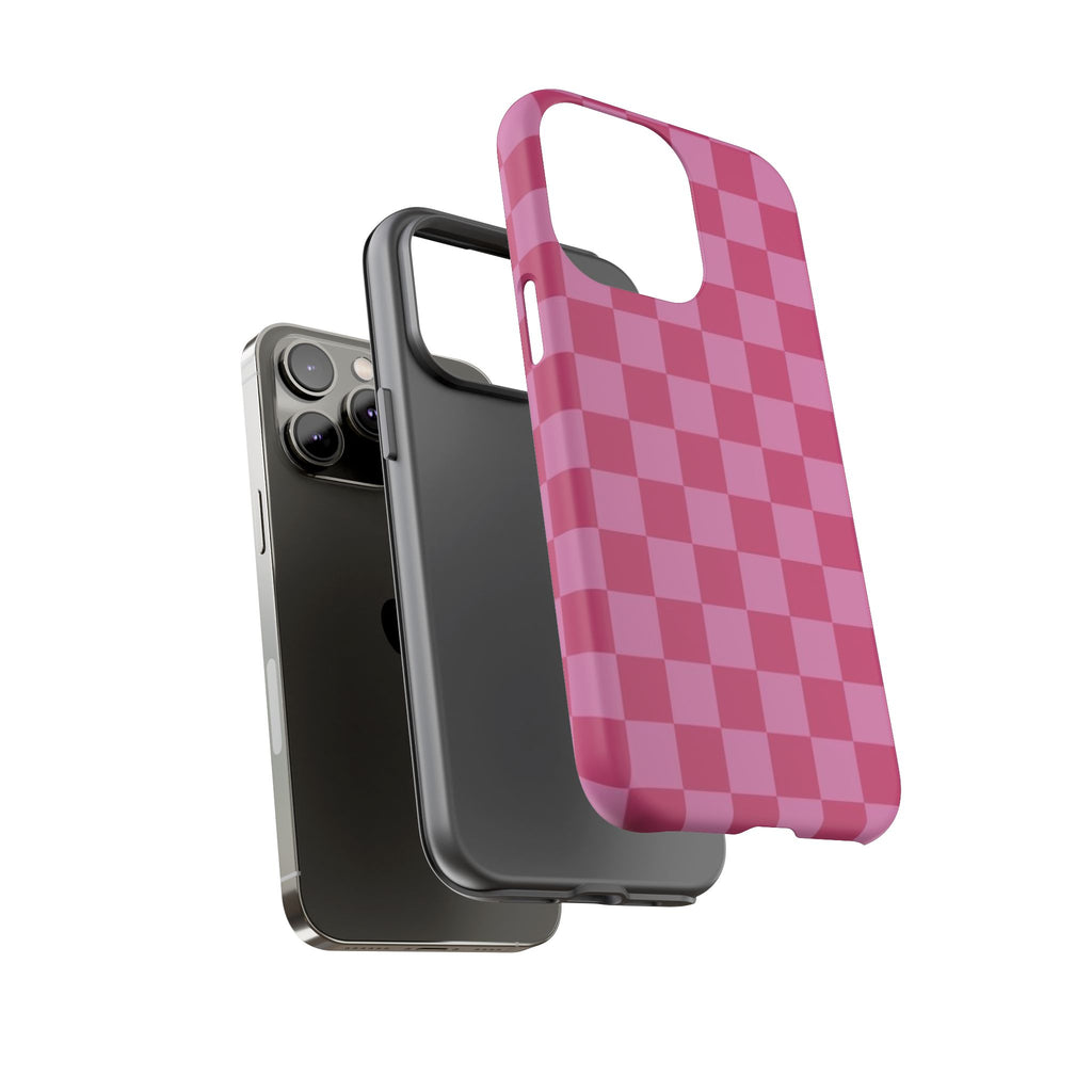 Barbie Pink Checkers - Durable Protective iPhone Cover