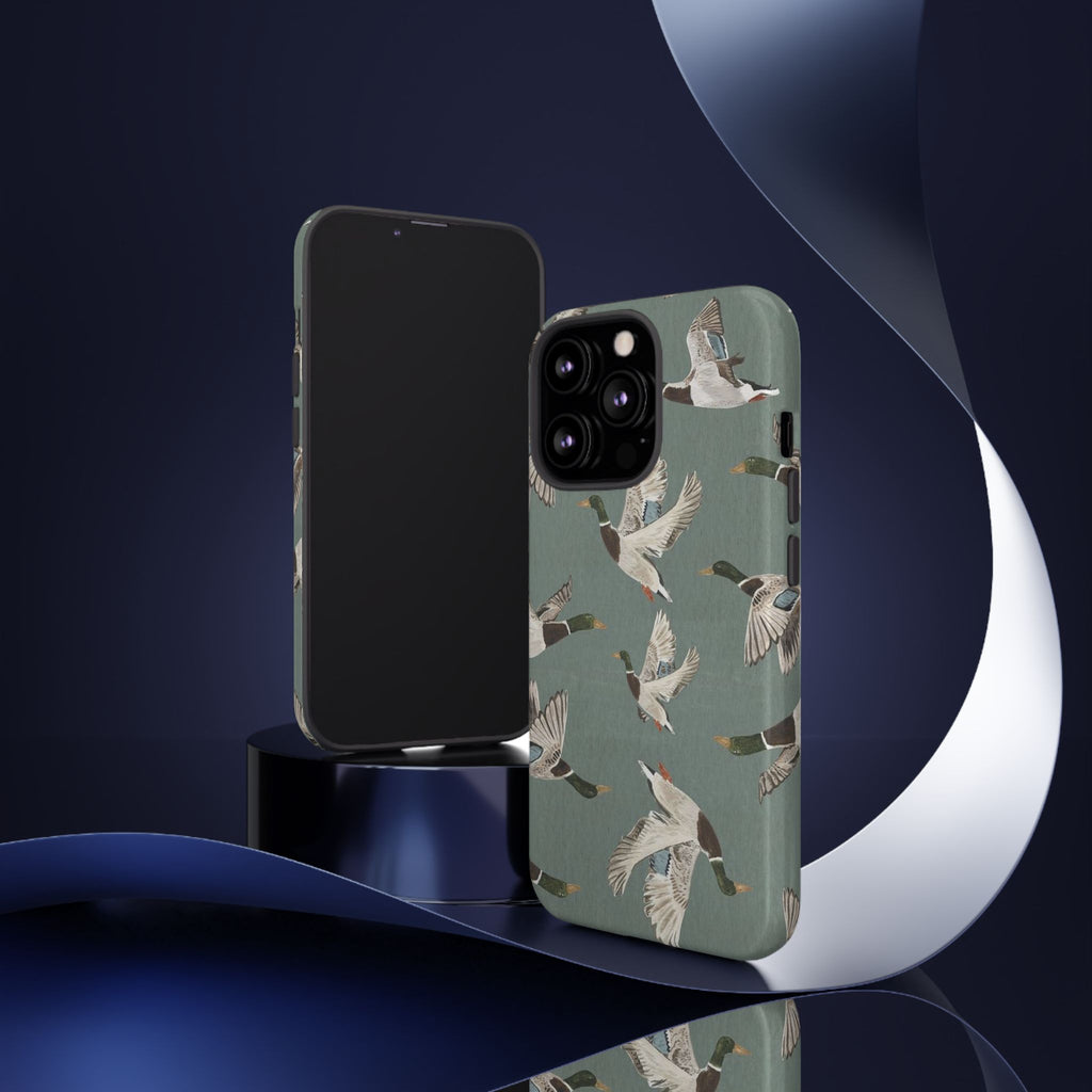Mallard Ducks Pattern — Protective Bird Print iPhone Cover