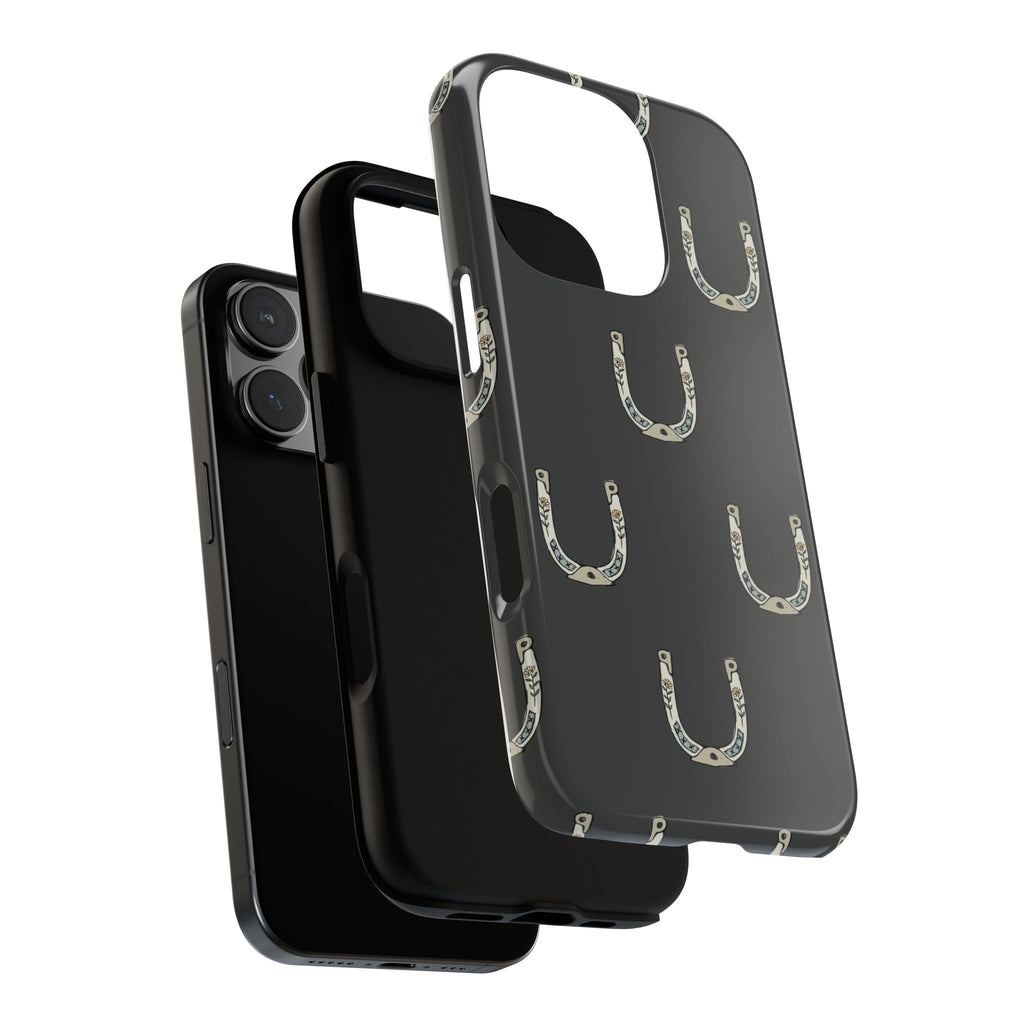 Lucky Horseshoe  — Lucky Rustic Grey iPhone Cover