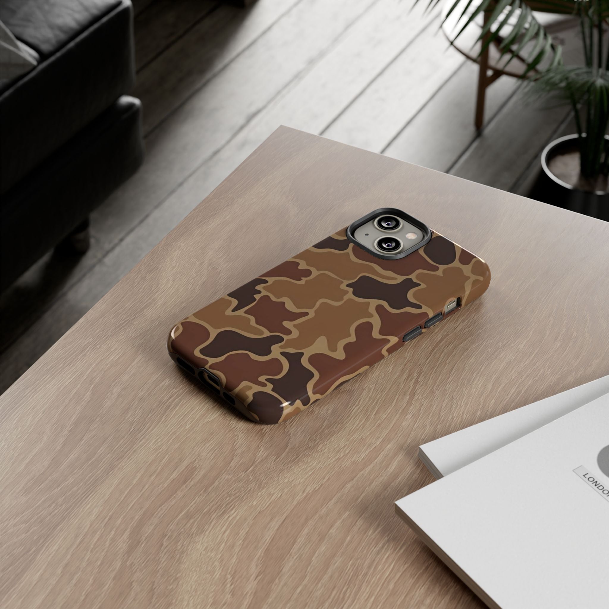 Hunter Brown Camo Print— Brown Camo Protective Cover