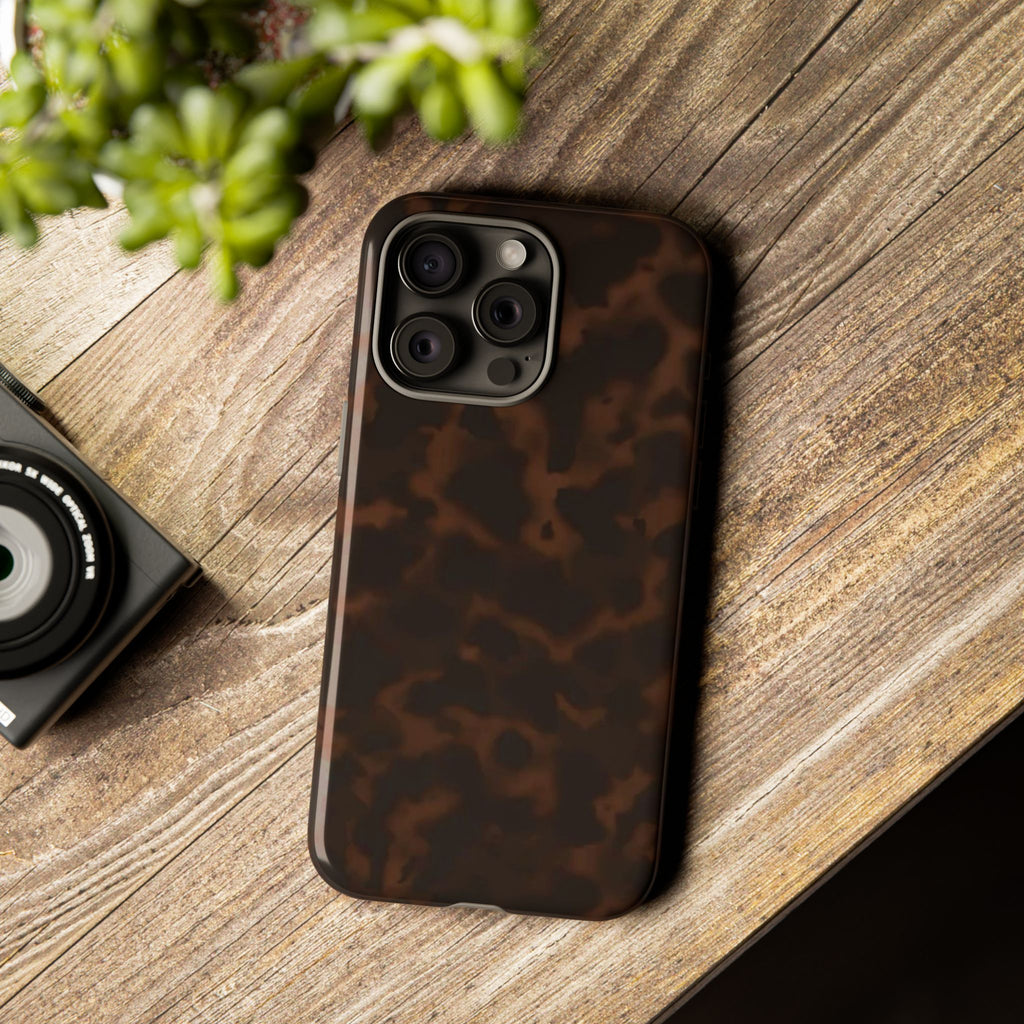 Tortie Brown — Dark Tortoiseshell Protective Cover