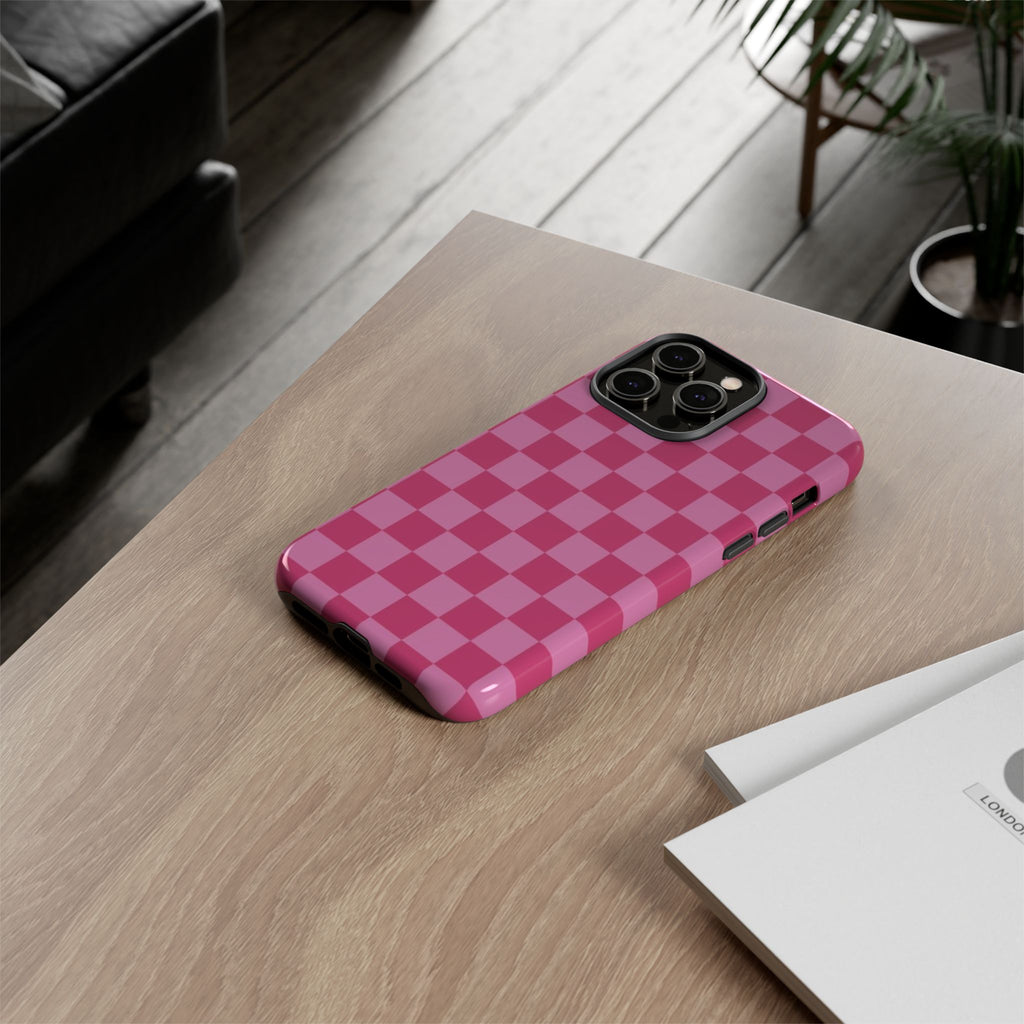 Barbie Pink Checkers - Durable Protective iPhone Cover