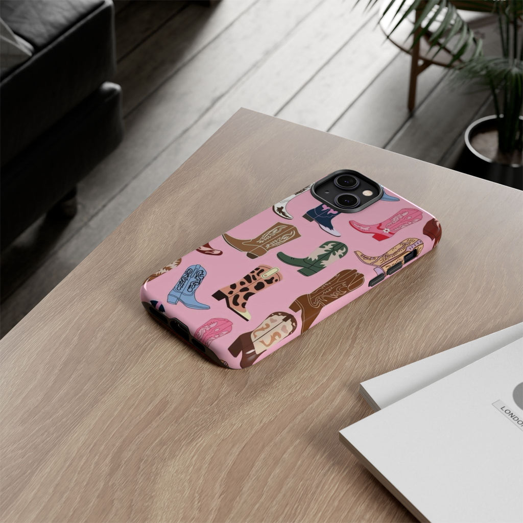 Pink Cowboy Boots  — Pink Western Boot iPhone Case