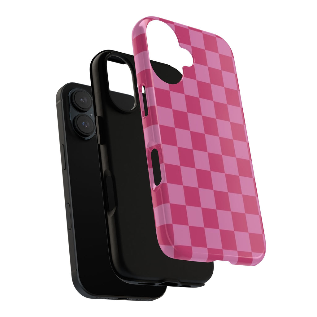 Barbie Pink Checkers - Durable Protective iPhone Cover