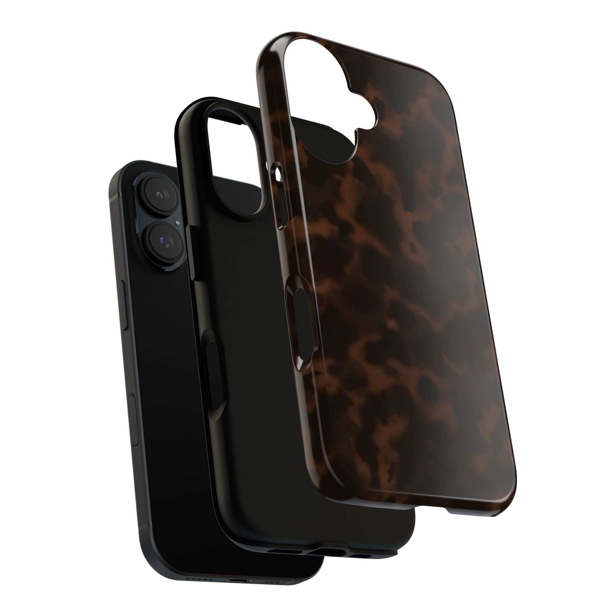 Tortie Brown — Dark Tortoiseshell Protective Cover