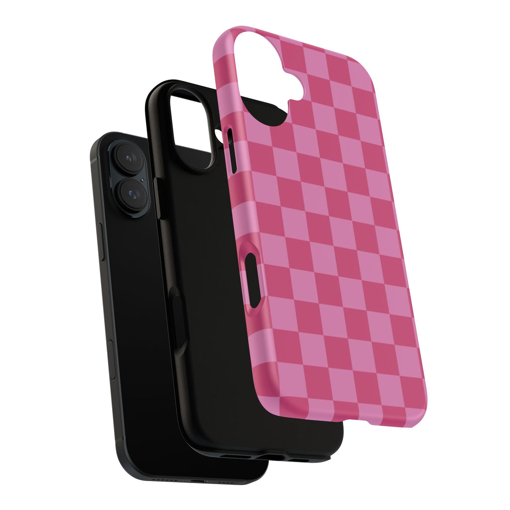 Barbie Pink Checkers - Durable Protective iPhone Cover