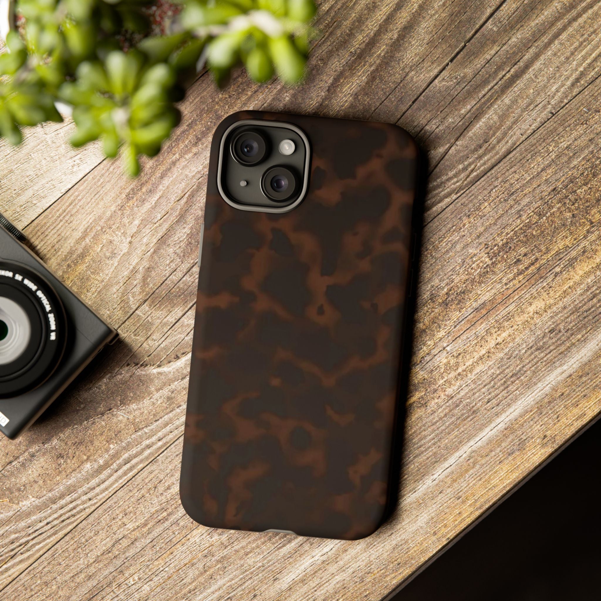 Tortie Brown — Dark Tortoiseshell Protective Cover