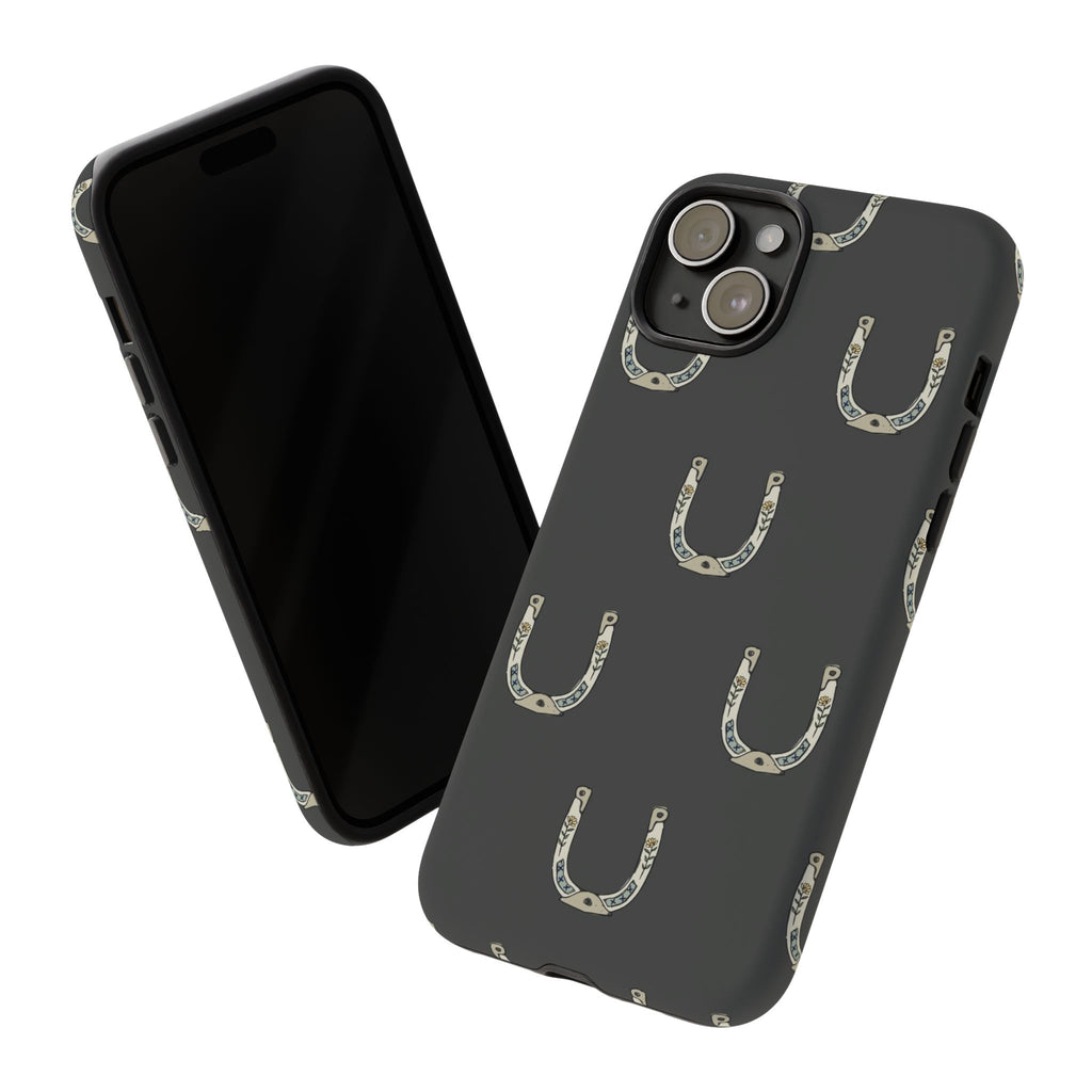 Lucky Horseshoe  — Lucky Rustic Grey iPhone Cover