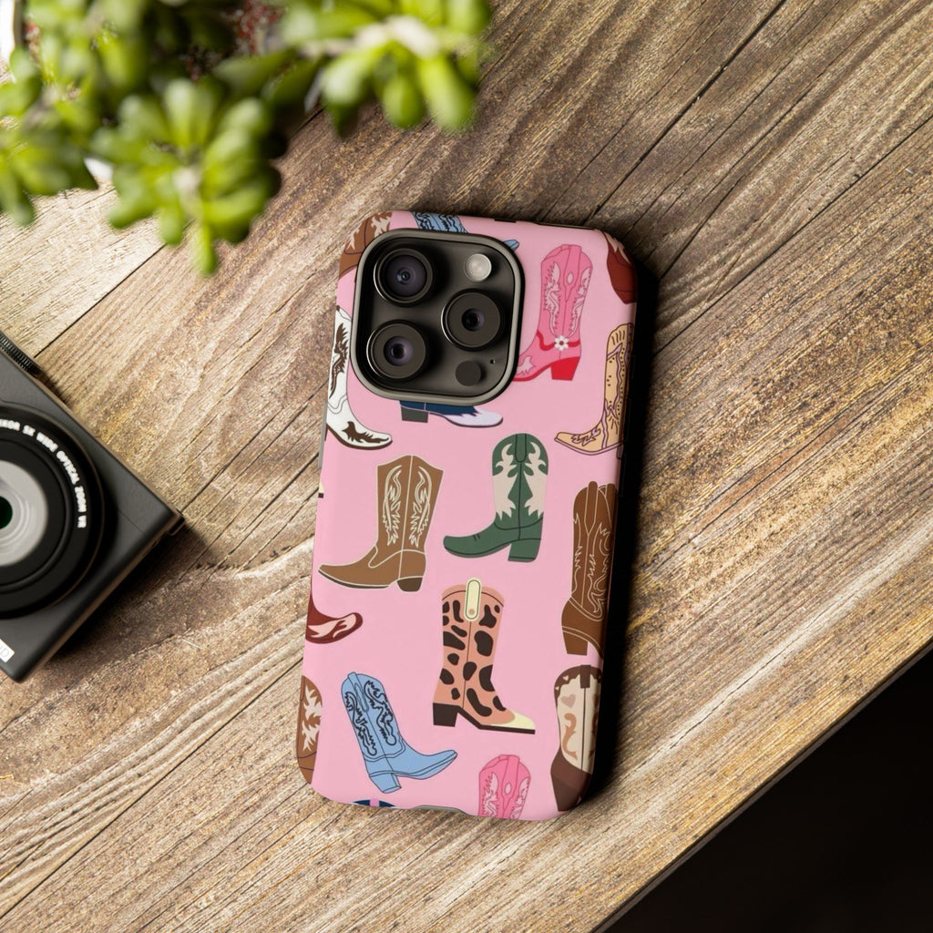 Pink Cowboy Boots  — Pink Western Boot iPhone Case