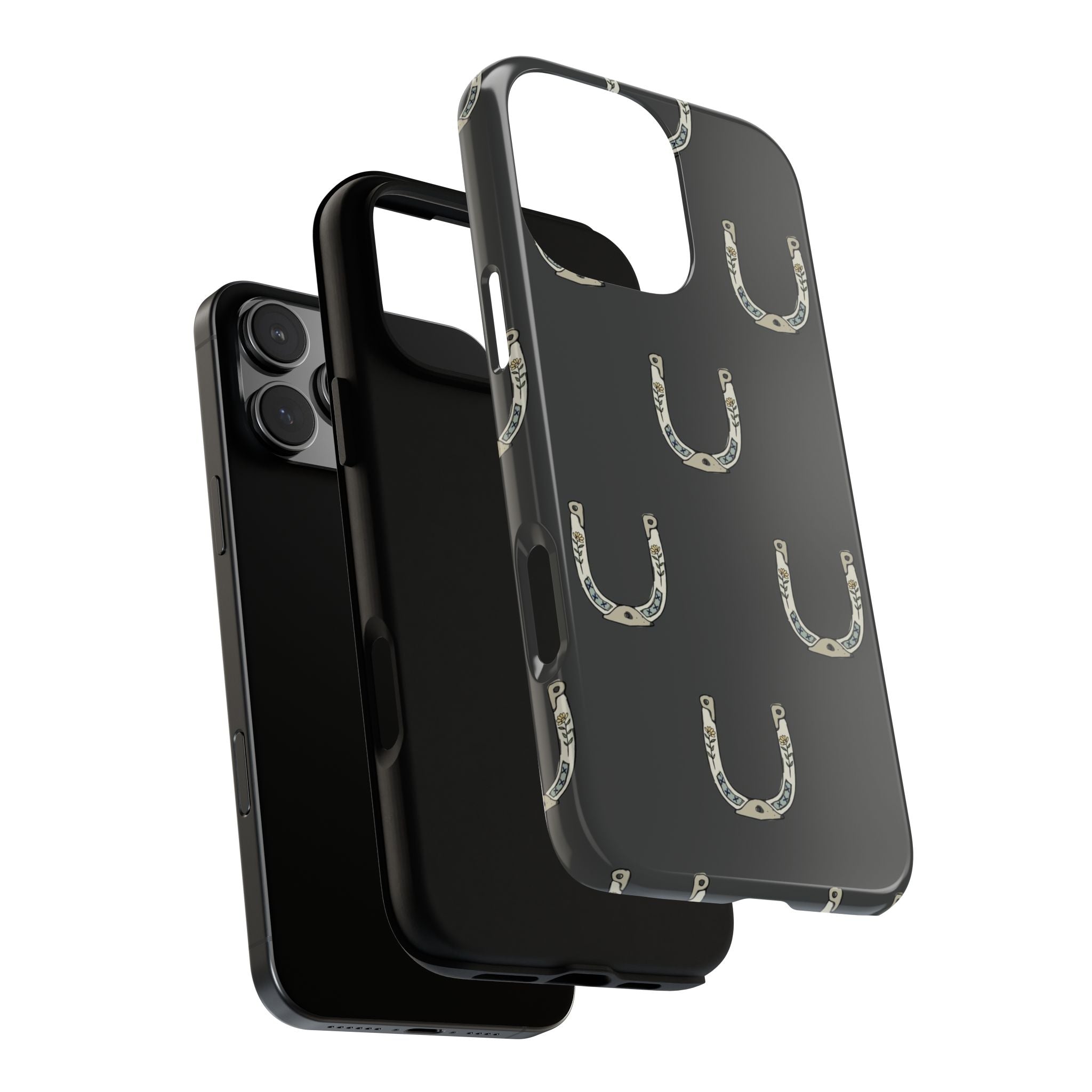 Lucky Horseshoe  — Lucky Rustic Grey iPhone Cover