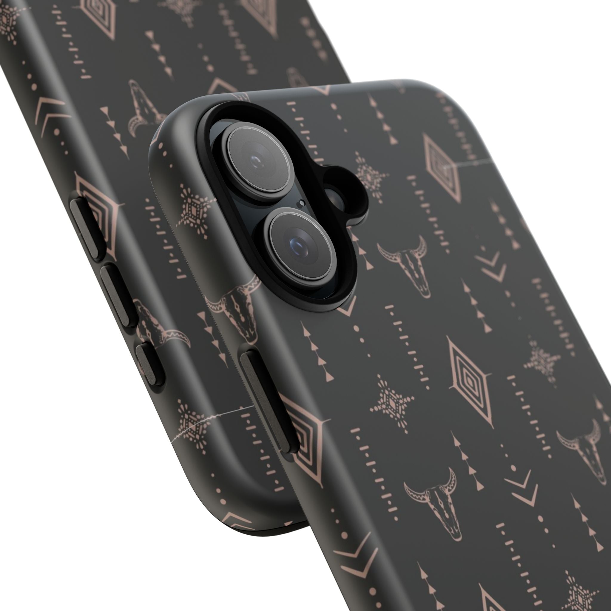 Western Diamond Bull Tough Phone Case — Protective Southwestern Pattern