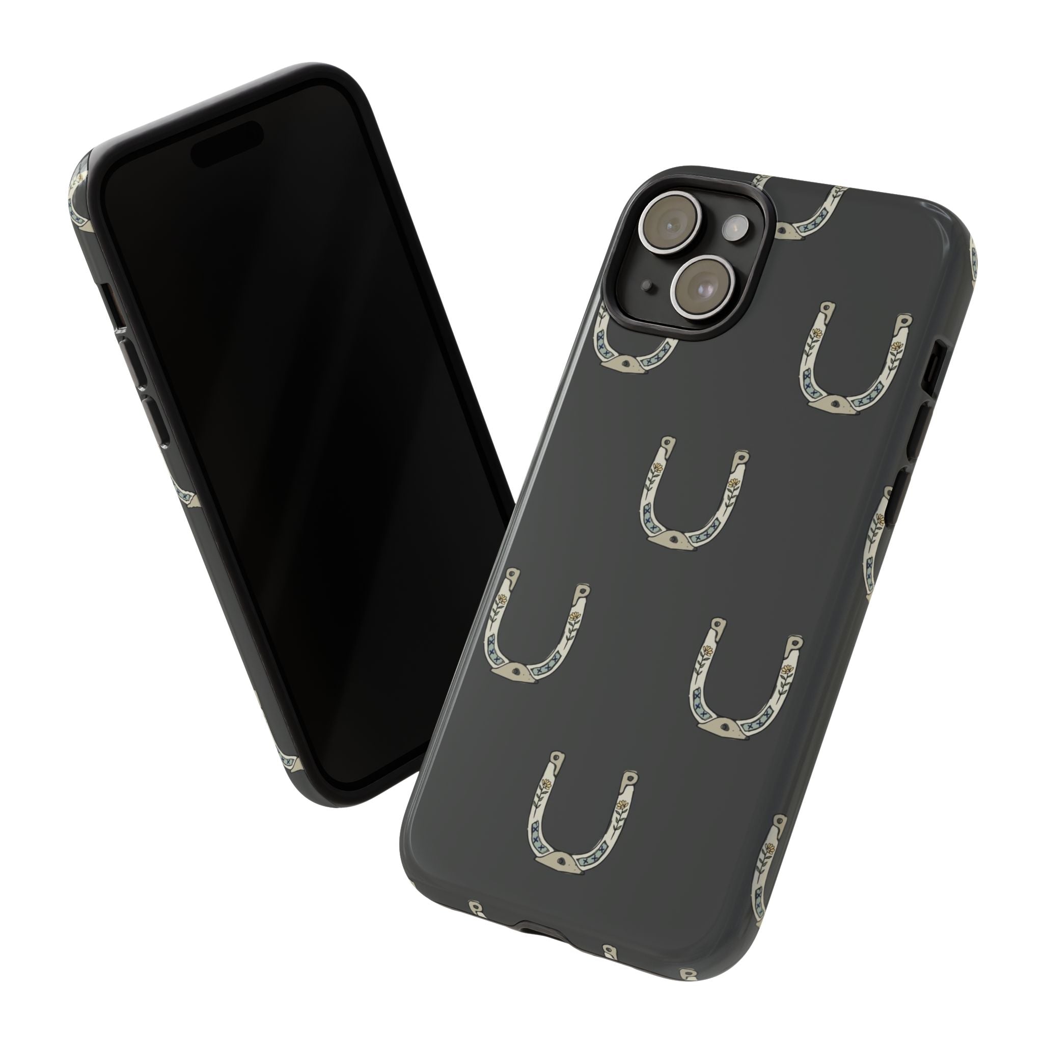 Lucky Horseshoe  — Lucky Rustic Grey iPhone Cover