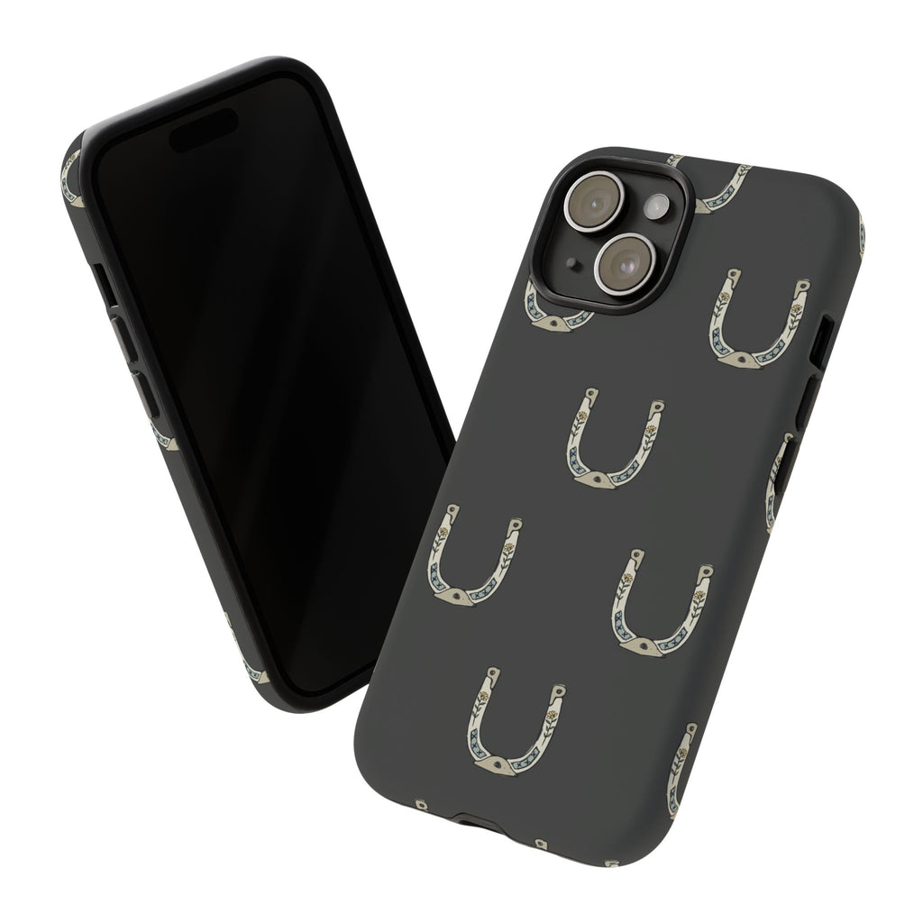 Lucky Horseshoe  — Lucky Rustic Grey iPhone Cover
