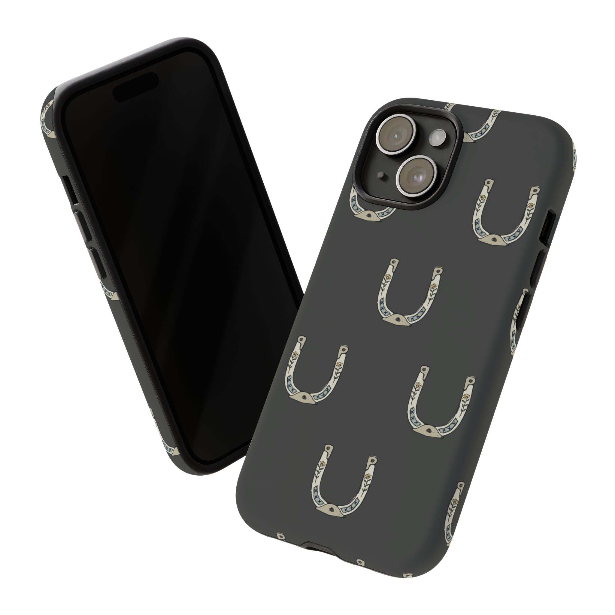 Lucky Horseshoe  — Lucky Rustic Grey iPhone Cover