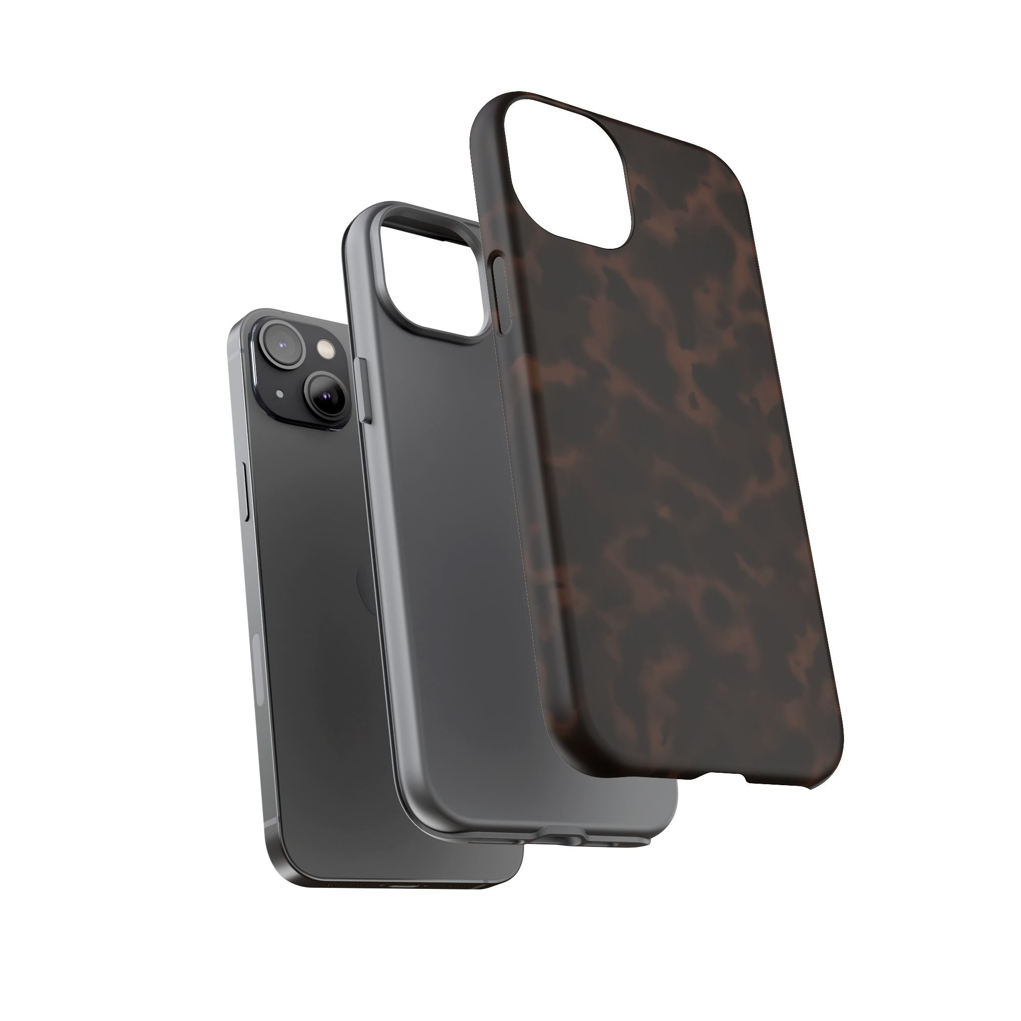 Tortie Brown — Dark Tortoiseshell Protective Cover