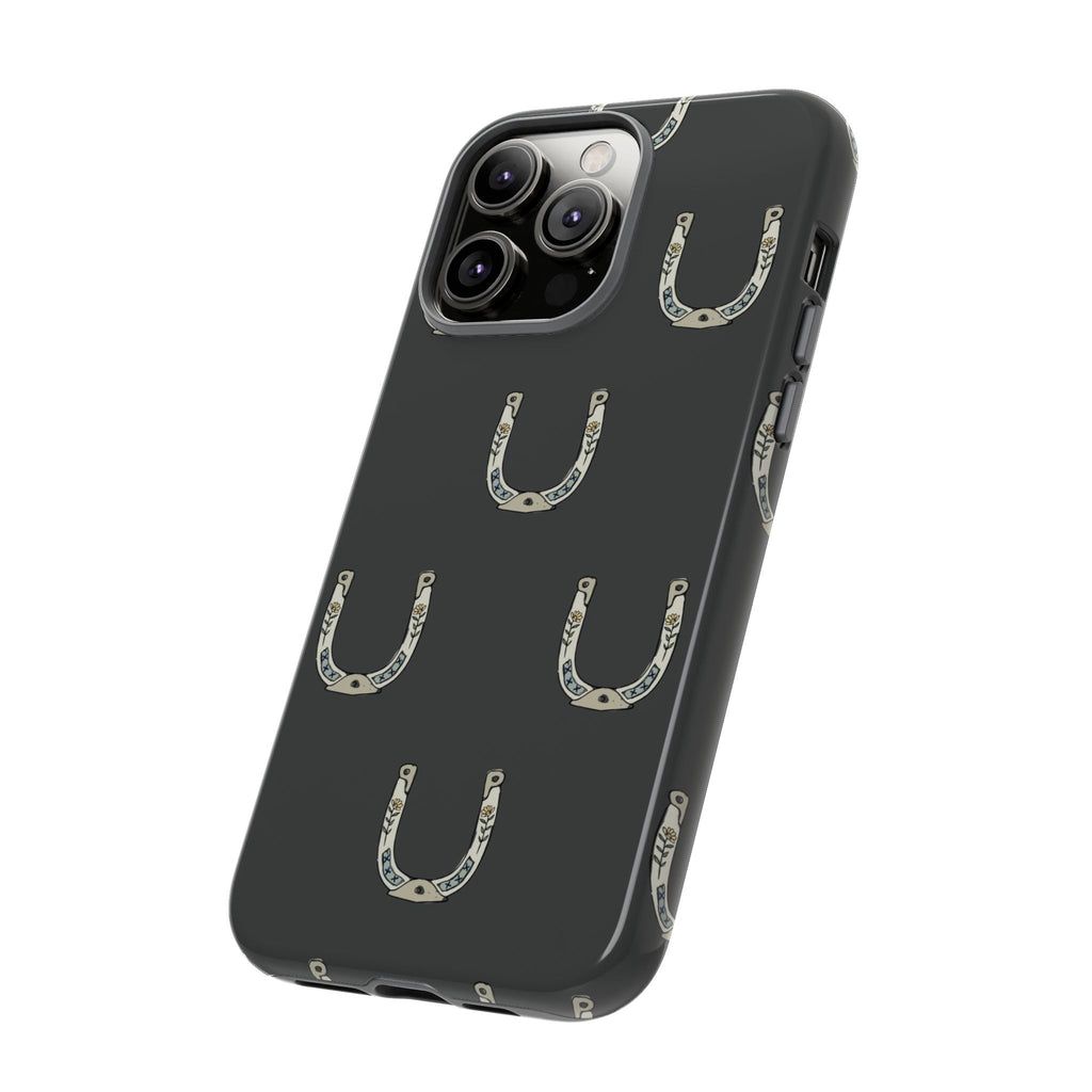 Lucky Horseshoe  — Lucky Rustic Grey iPhone Cover