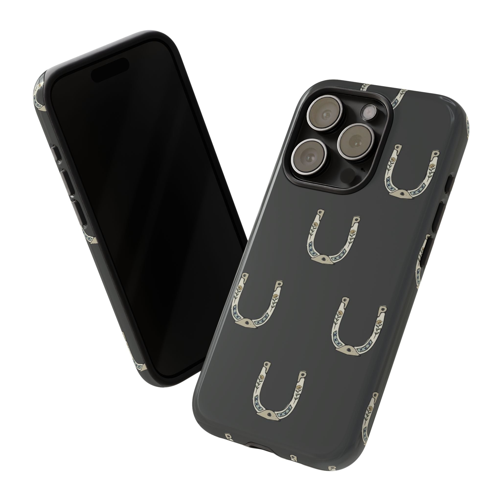 Lucky Horseshoe  — Lucky Rustic Grey iPhone Cover