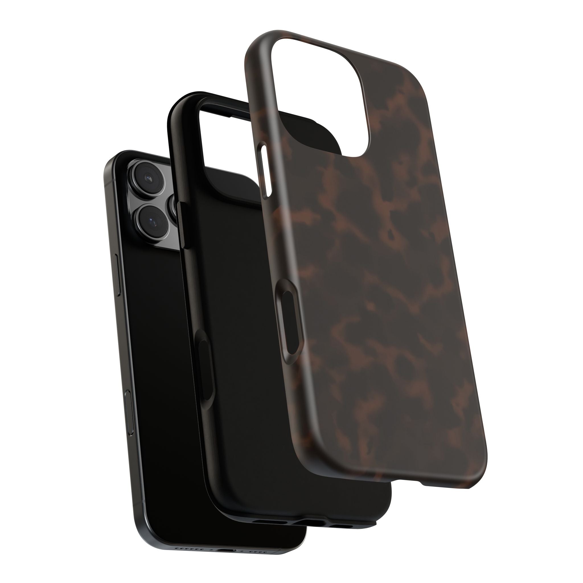 Tortie Brown — Dark Tortoiseshell Protective Cover