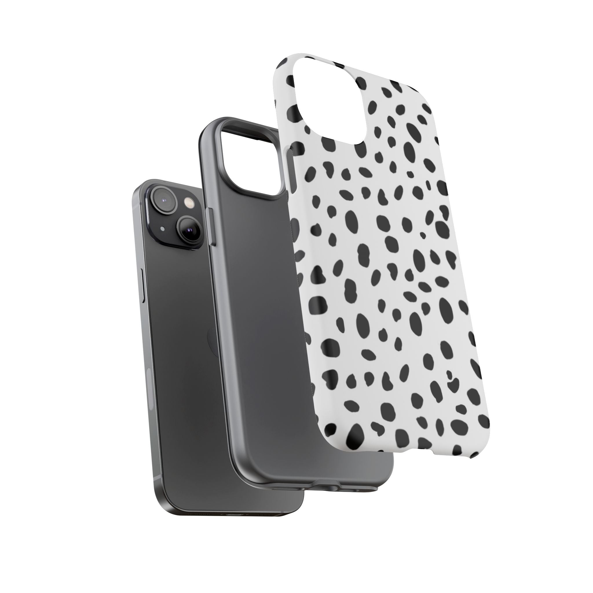 Dalmatian Spot Tough Phone Case — Black & White Protective Cover