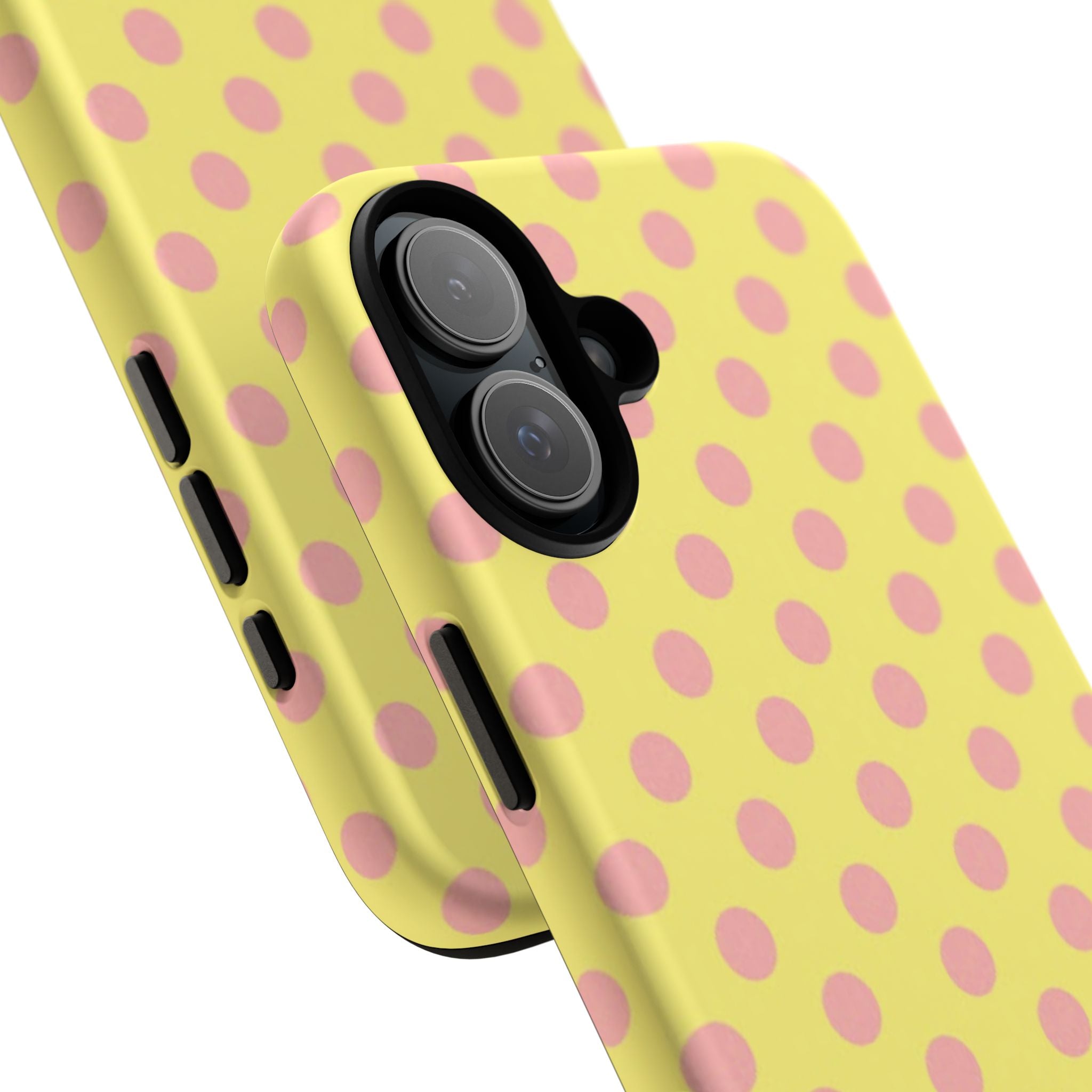 Yellow Polka Dot Phone Case — Cute Pink Dot Tough Case