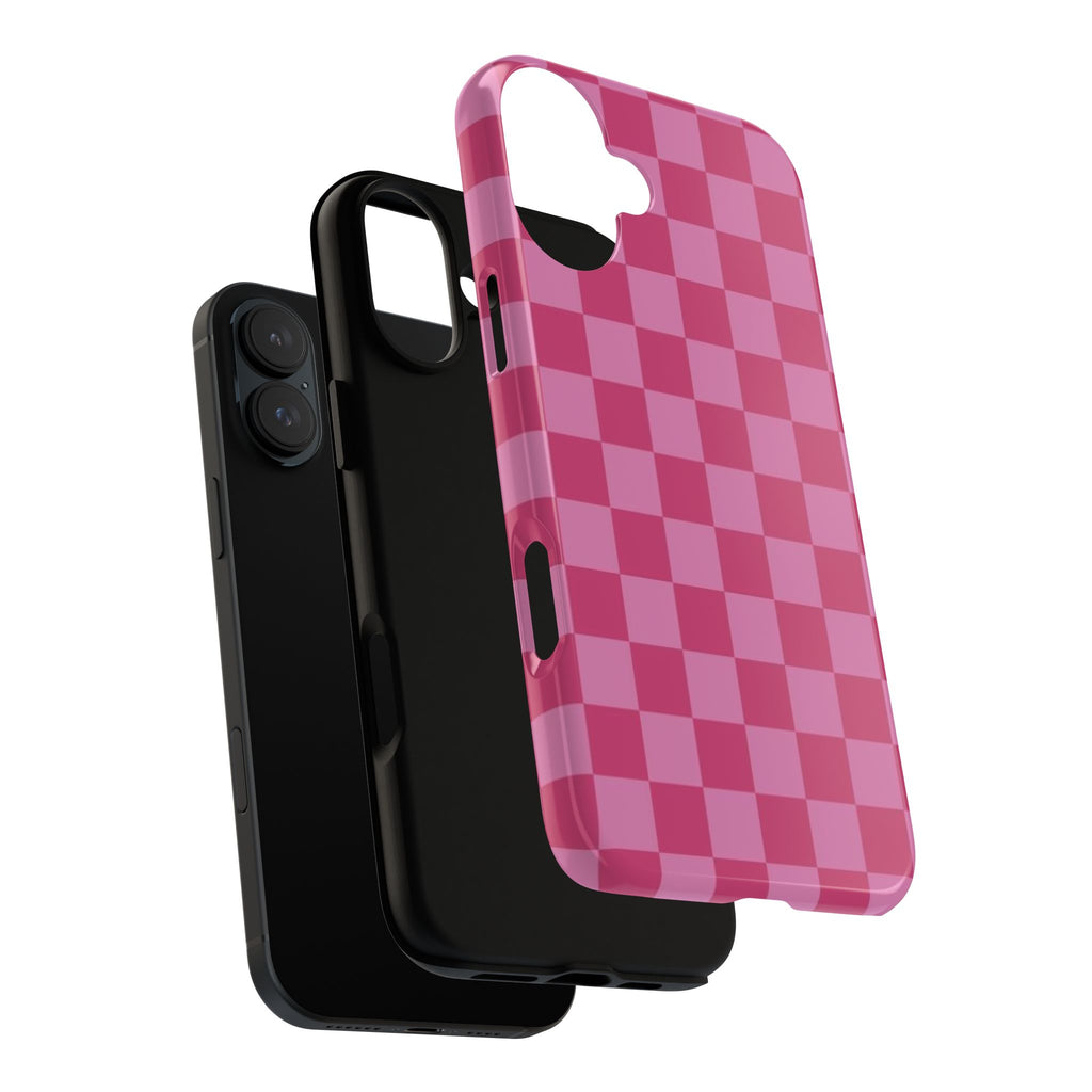 Barbie Pink Checkers - Durable Protective iPhone Cover